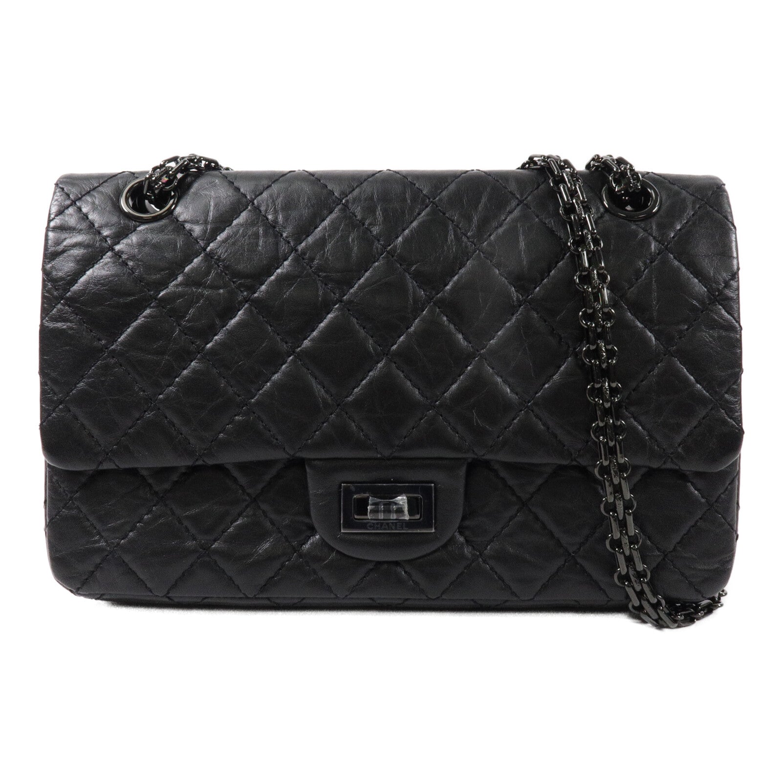 CHANEL 牛皮皮革2.55 Reissue Flap鏈帶肩背袋
