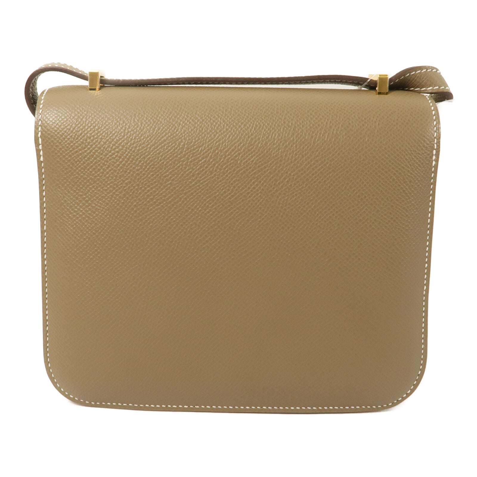 HERMES Epsom皮革Constance Mini肩背袋Etoupe