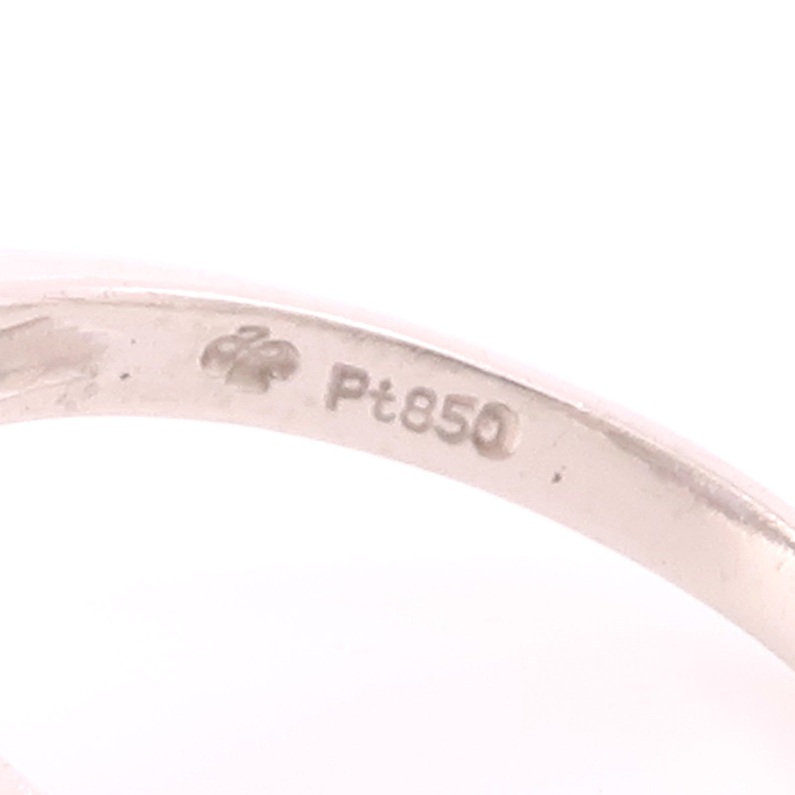 JEWELRY 【激減優惠】PT850鉑金/Sapphire/Diamond Ring藍寶石/鑽石戒指US#5.5