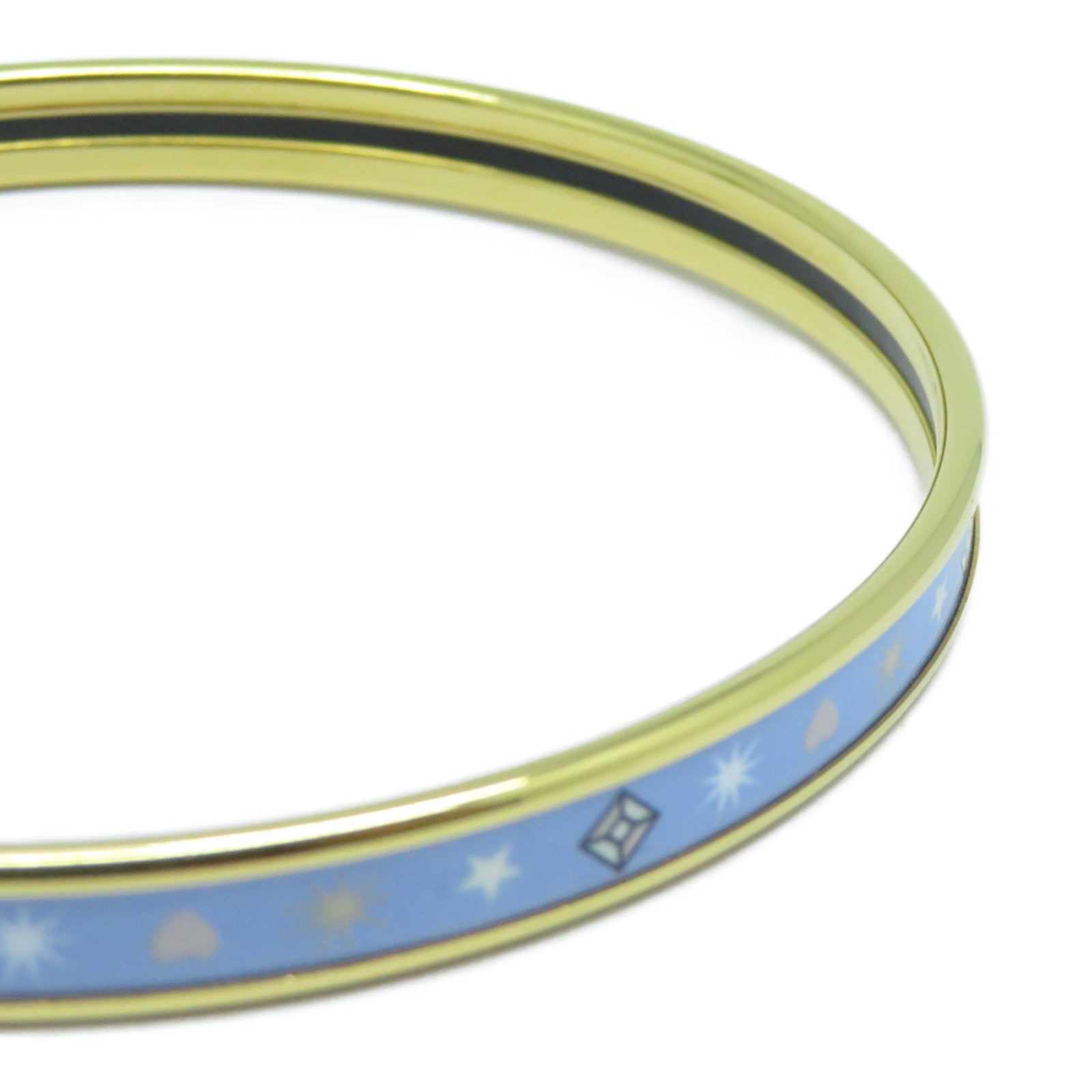 HERMES 【激減優惠】金屬Bangle手鐲藍色