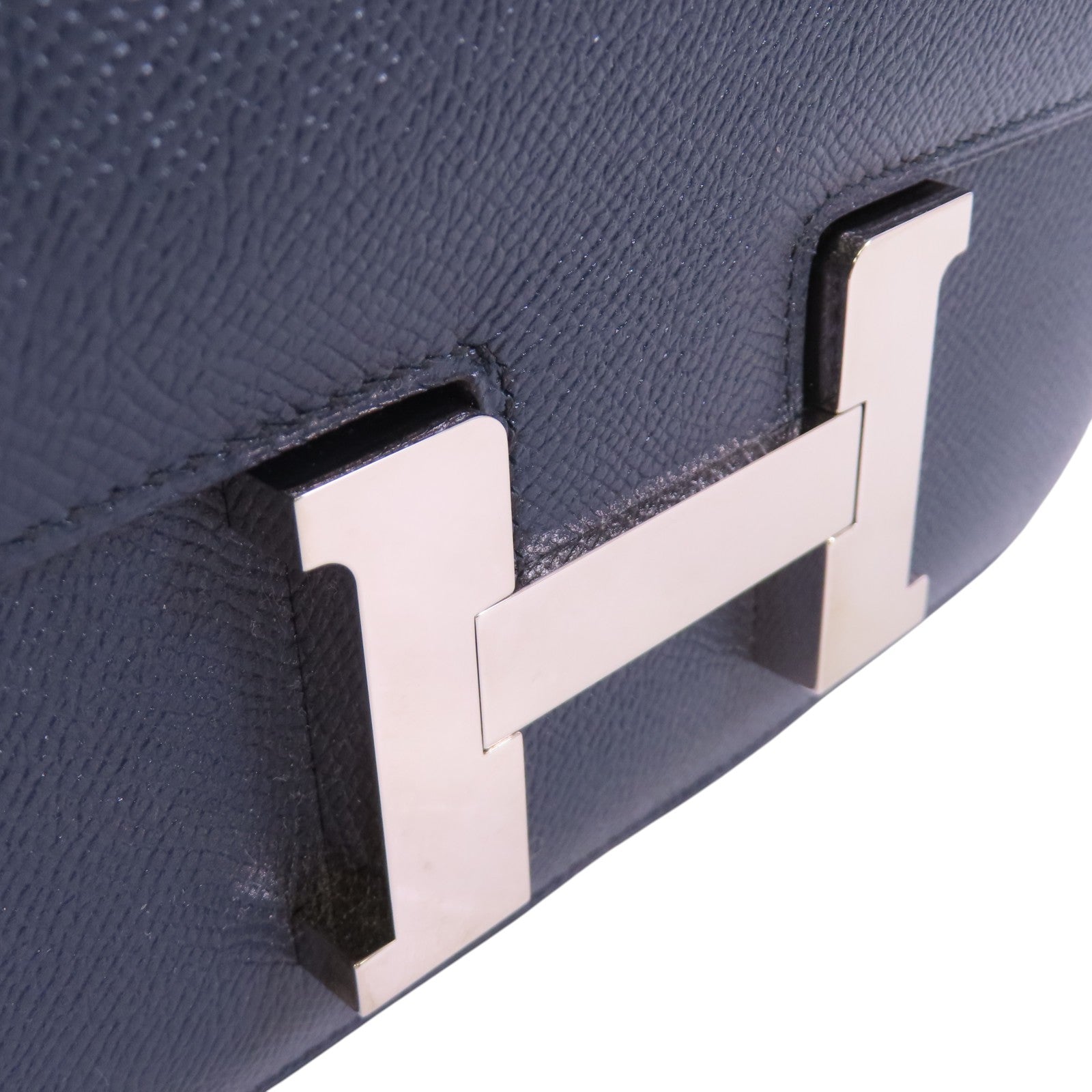 HERMES Epsom皮革Constance 24 Shoulder Bag銀扣肩背袋