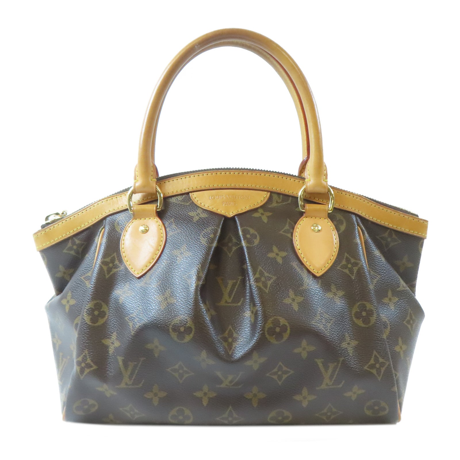 LOUIS VUITTON Monogram Tivoli PM金扣手挽袋啡色