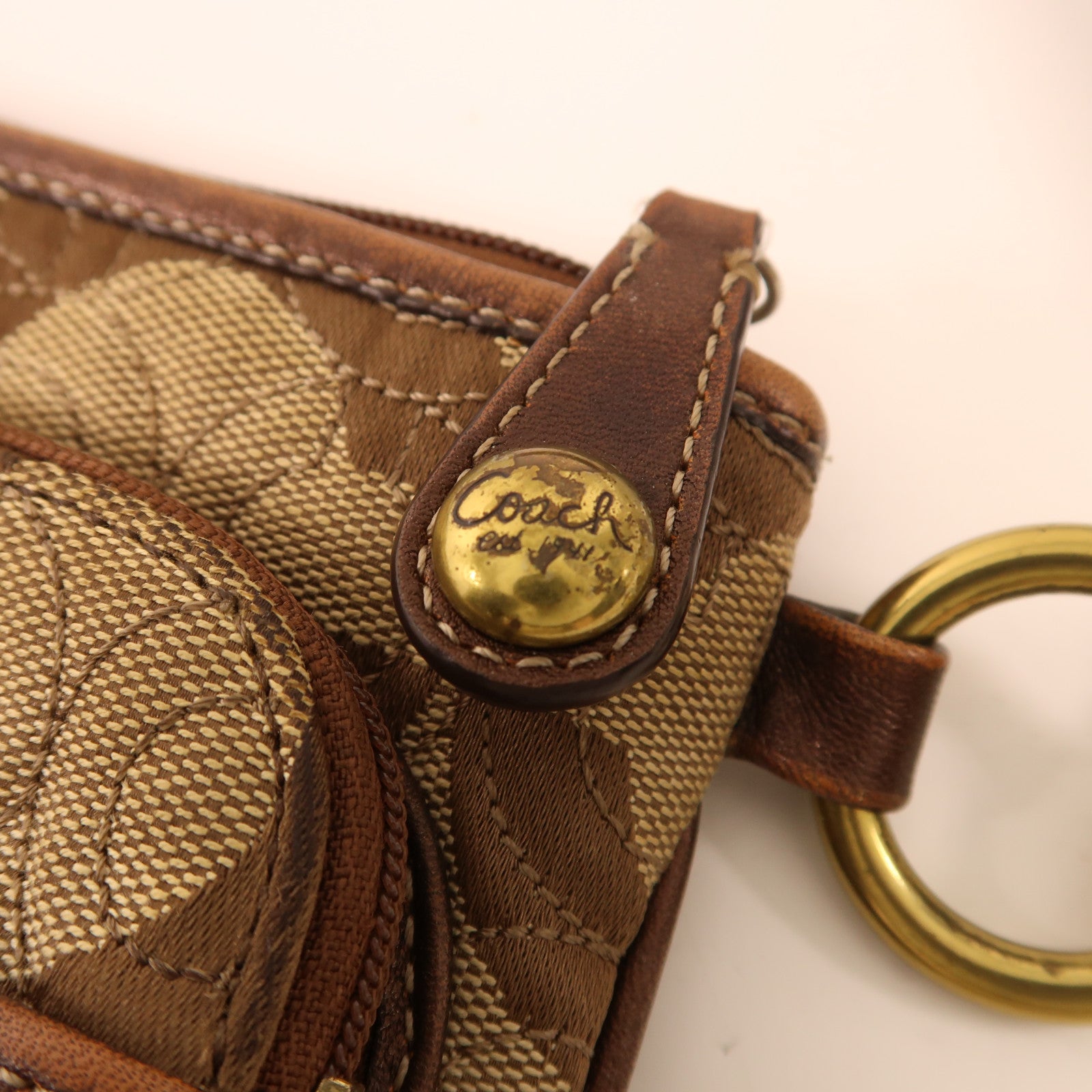 COACH 【激減優惠】帆布Waist Bag金扣腰包