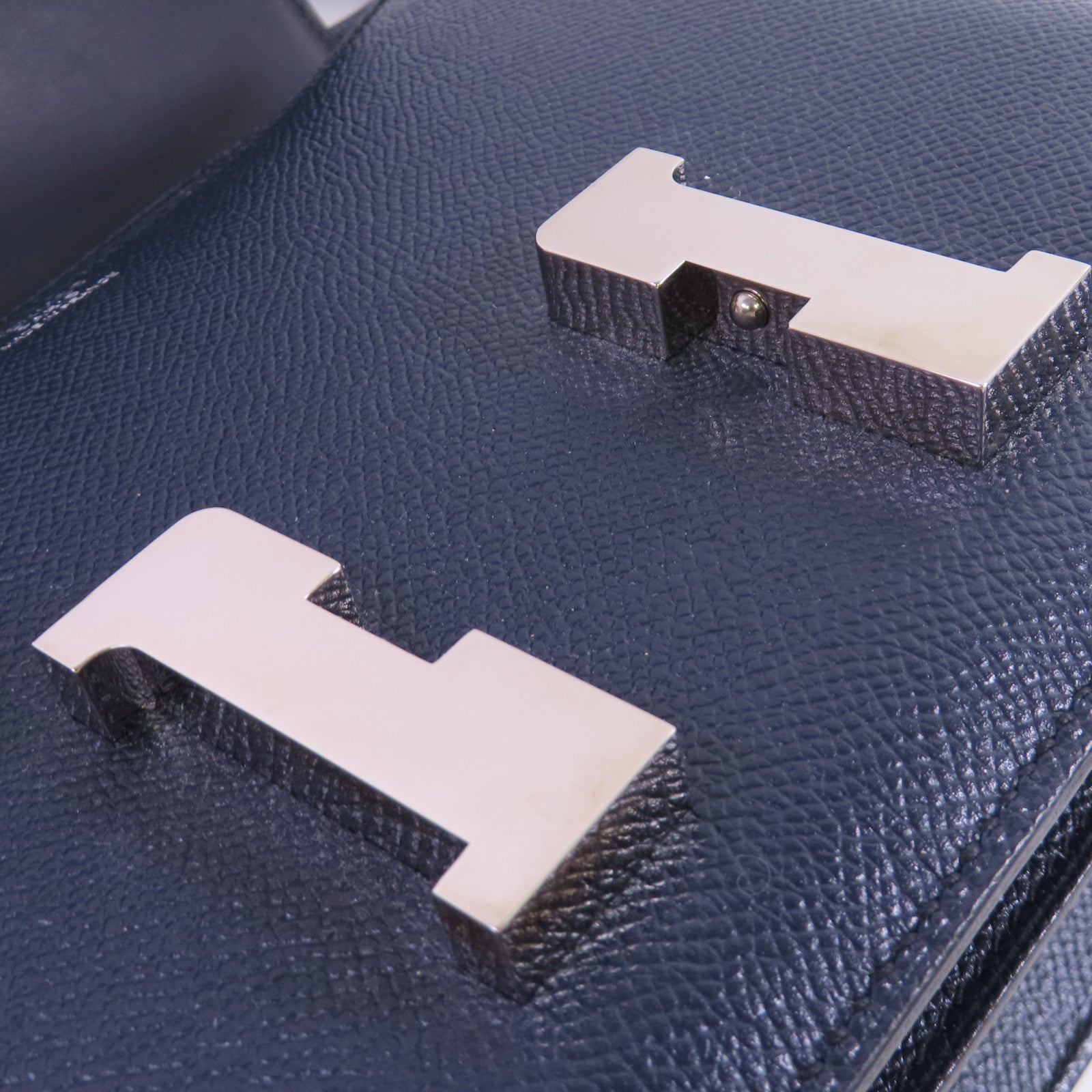 HERMES Epsom皮革Constance 24 Shoulder Bag銀扣肩背袋