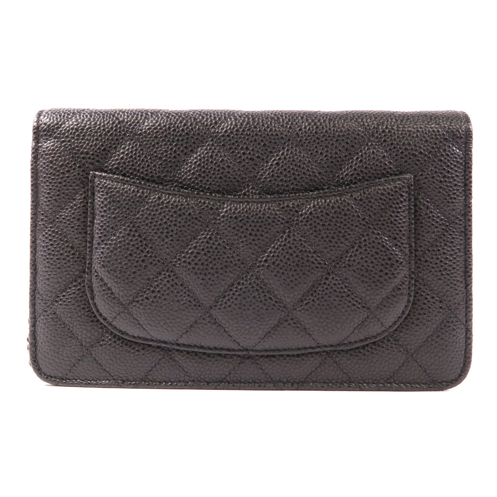 CHANEL 牛皮皮革WOC Wallet On Chain銀扣鏈帶肩背袋