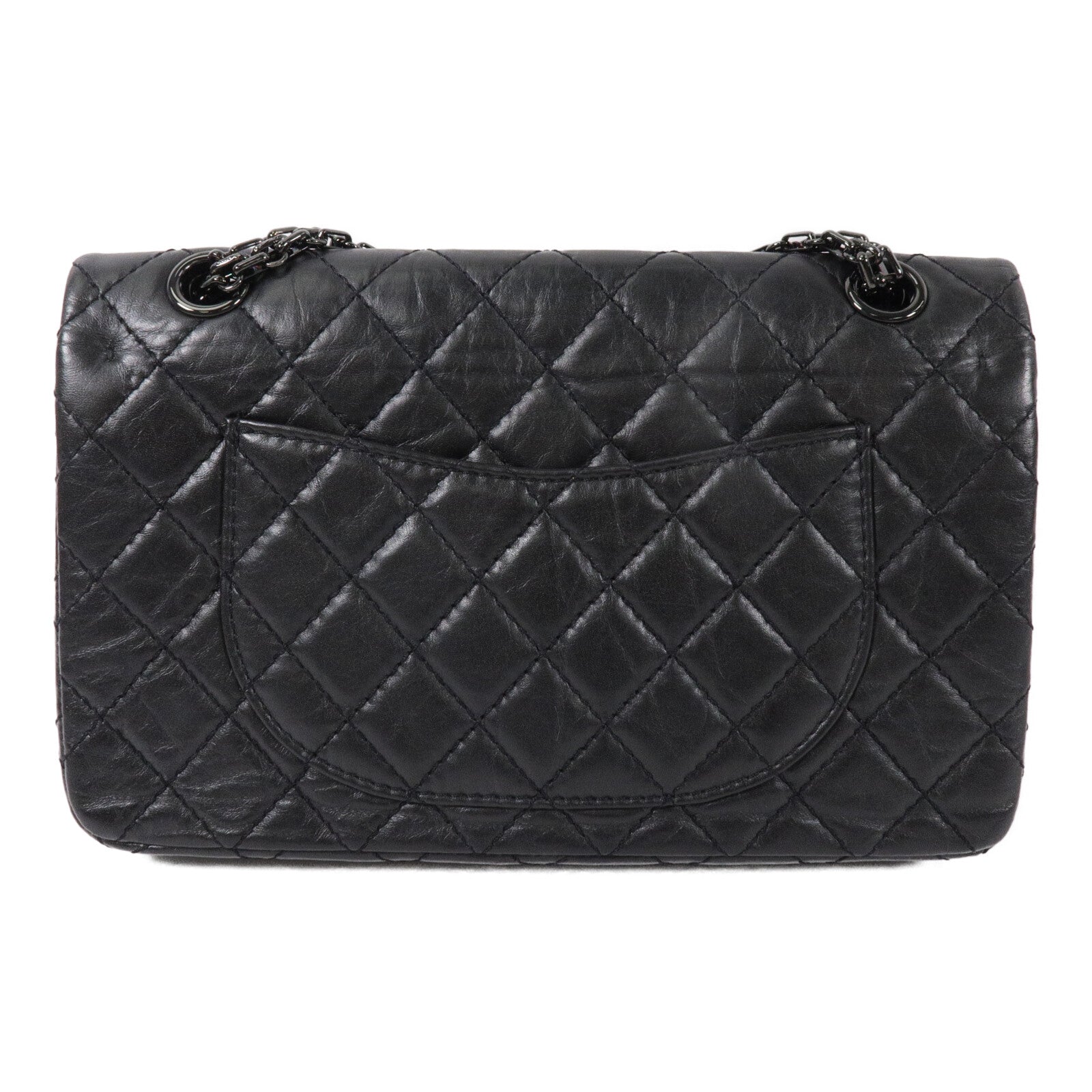 CHANEL 牛皮皮革2.55 Reissue Flap鏈帶肩背袋