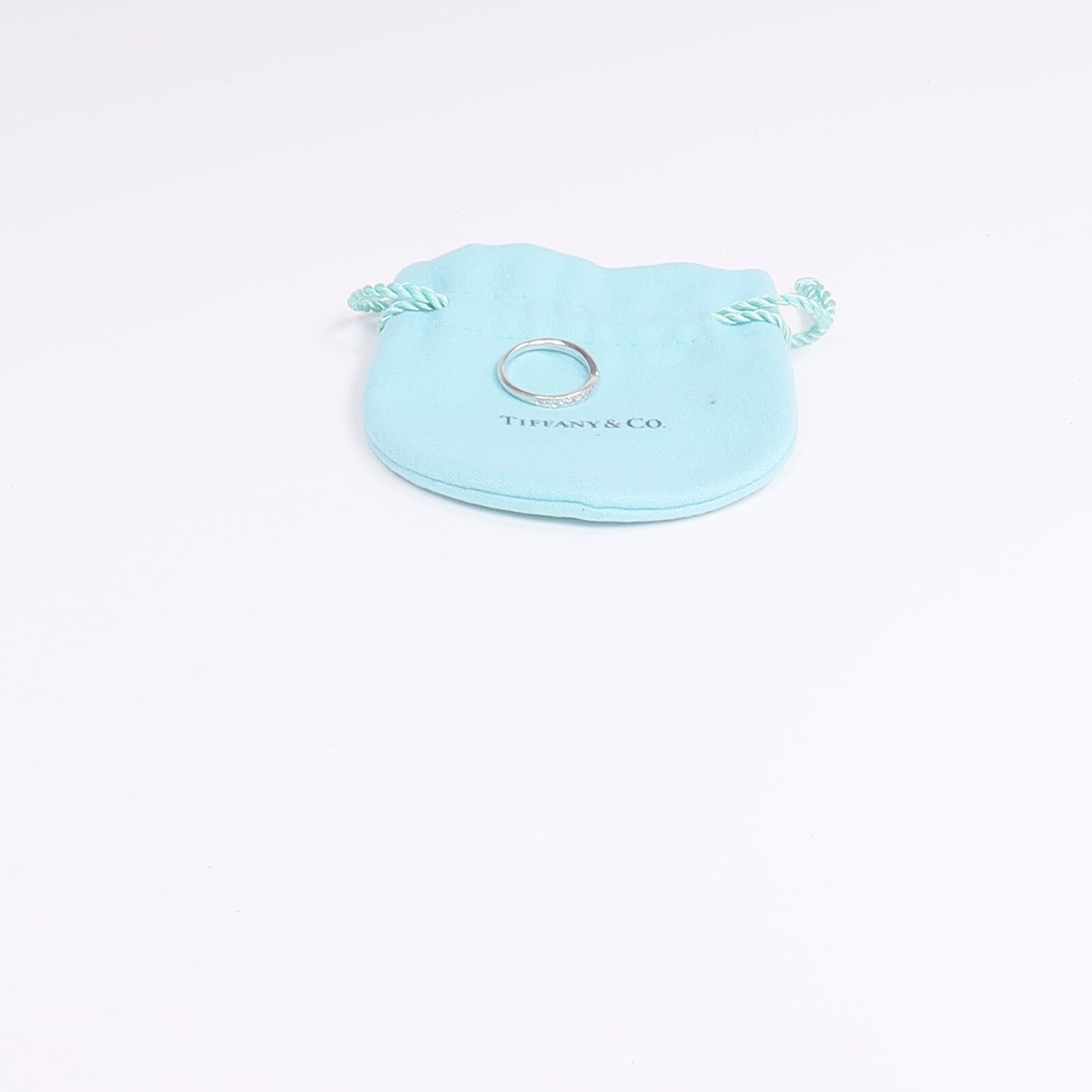 TIFFANY＆CO PT950鉑金Harmony Ring鑽石戒指