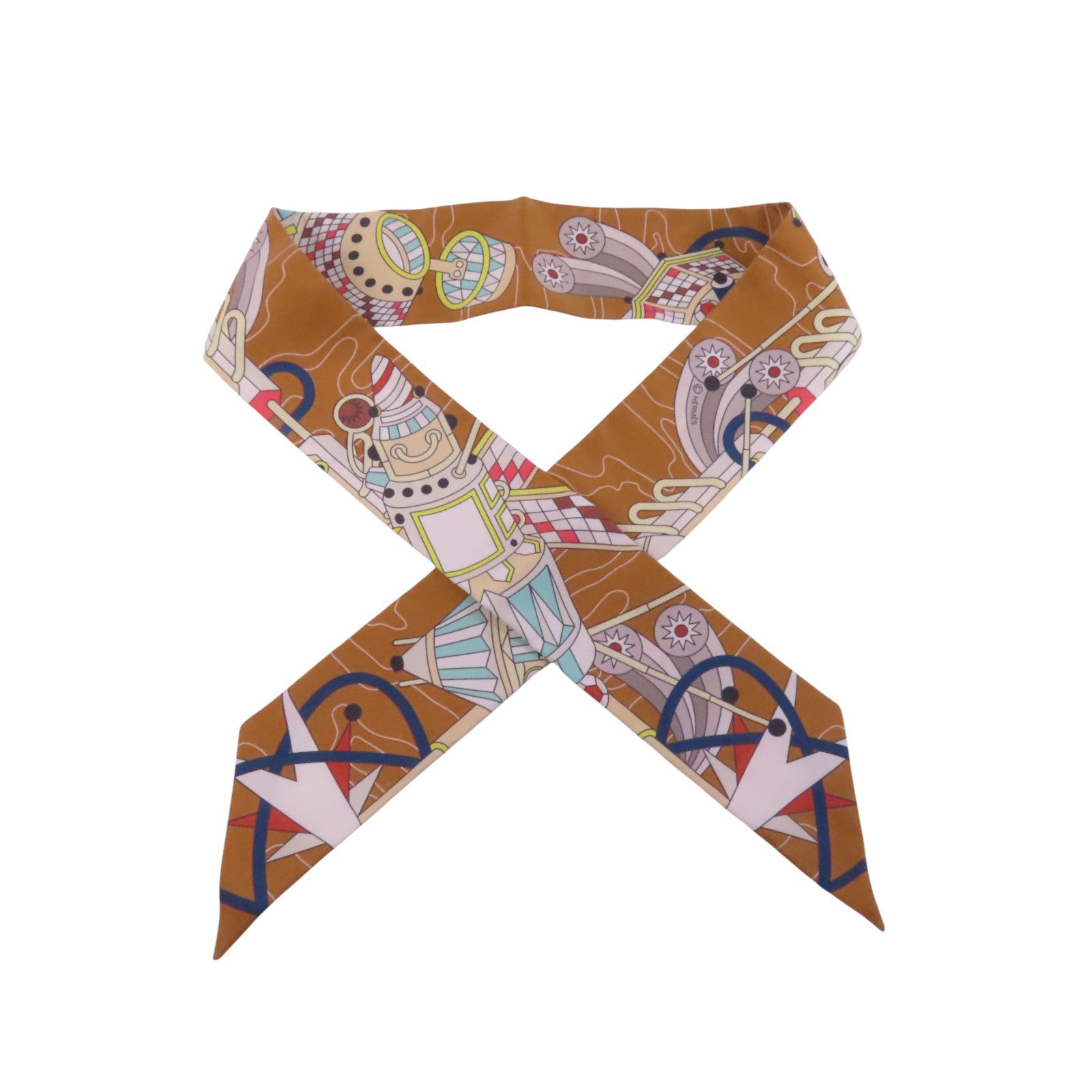 HERMES 絲質Twilly Scarf絲巾