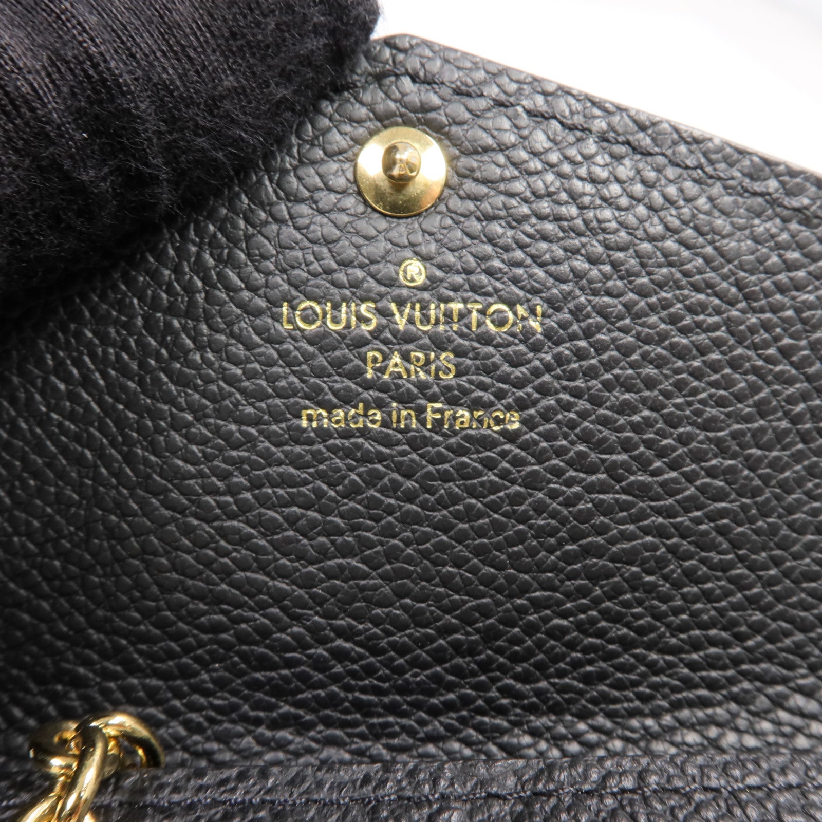 LOUIS VUITTON Monogram Empreinte Key&Coin Case金扣零錢包