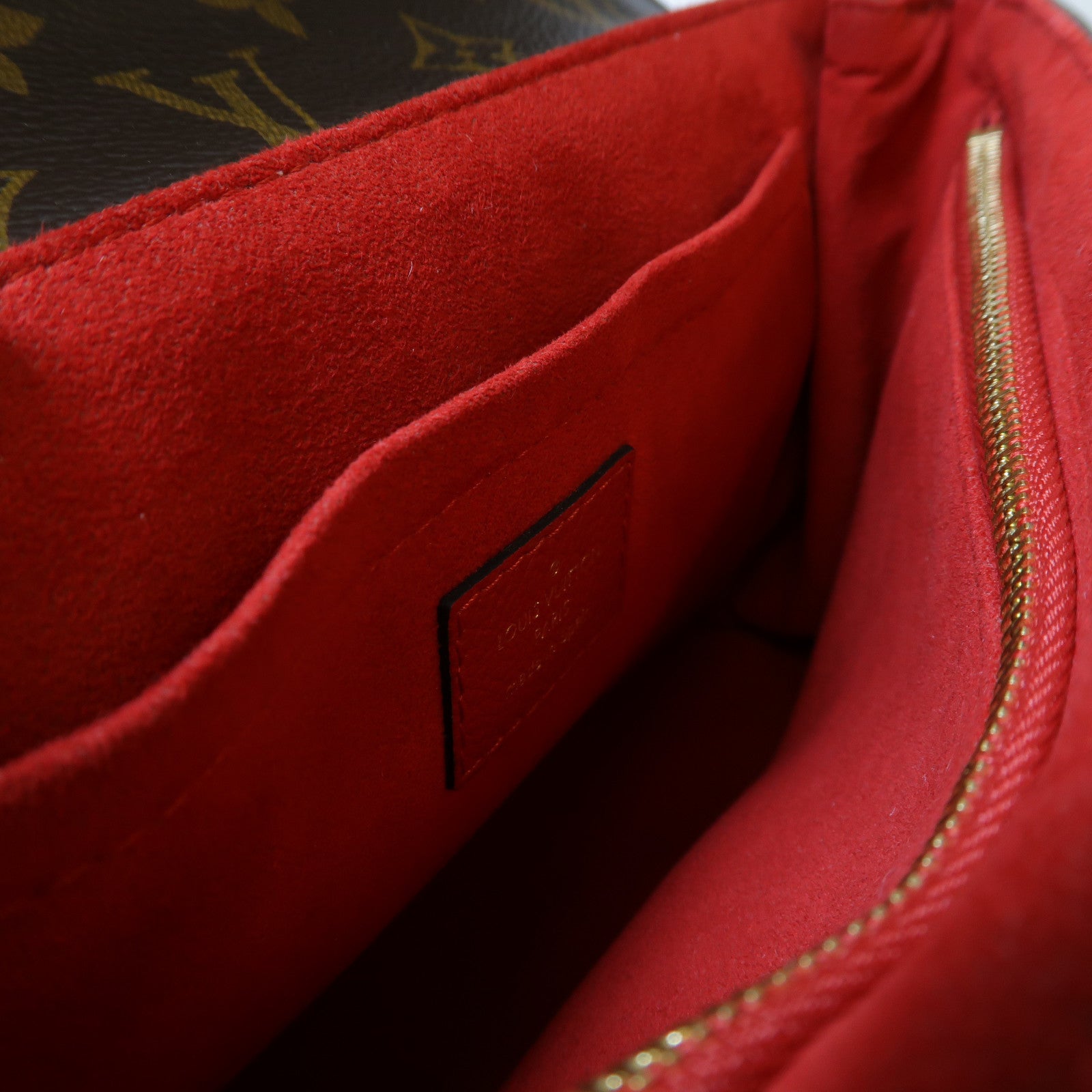 LOUIS VUITTON 【激減優惠】Monogram Saint Placide Chain Shoulder Bag金扣鏈帶肩背袋啡色/紅色