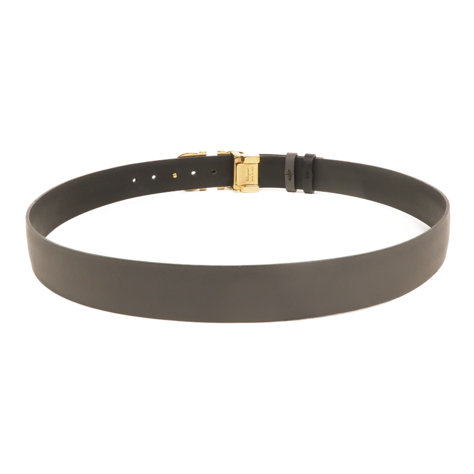 Salvatore Ferragamo 牛皮皮革Reversible Gancini Belt皮帶
