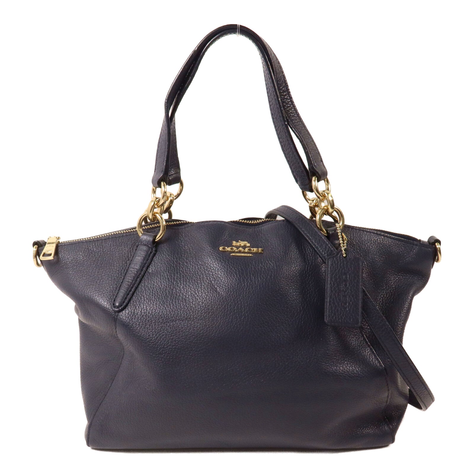COACH 牛皮皮革2 Way Shoulder手挽肩背兩用袋