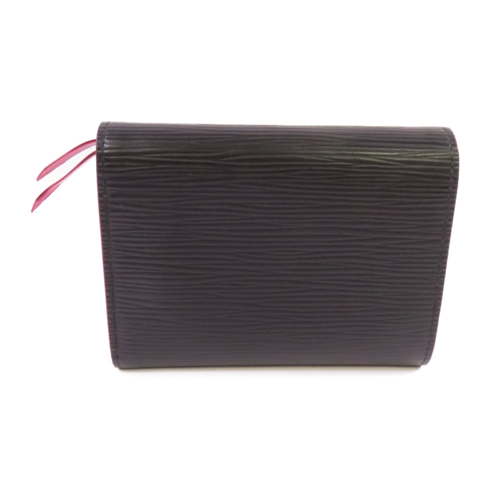 LOUIS VUITTON Epi Leather Victorine Small Wallet銀扣短錢包黑色/粉紅色