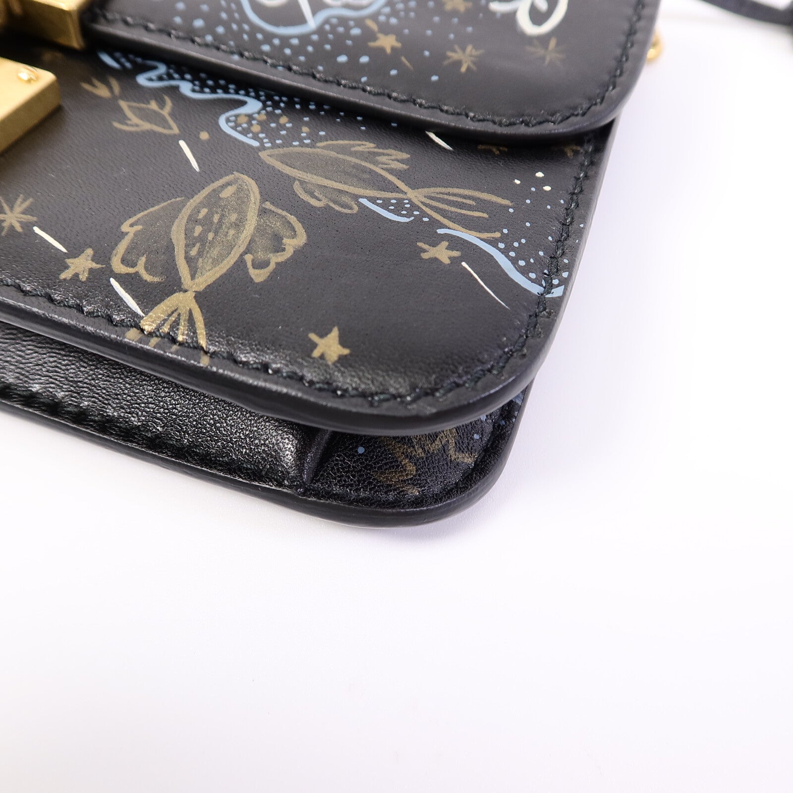 Dior 牛皮皮革Explore In The Sky Dior Addict鏈帶肩背袋