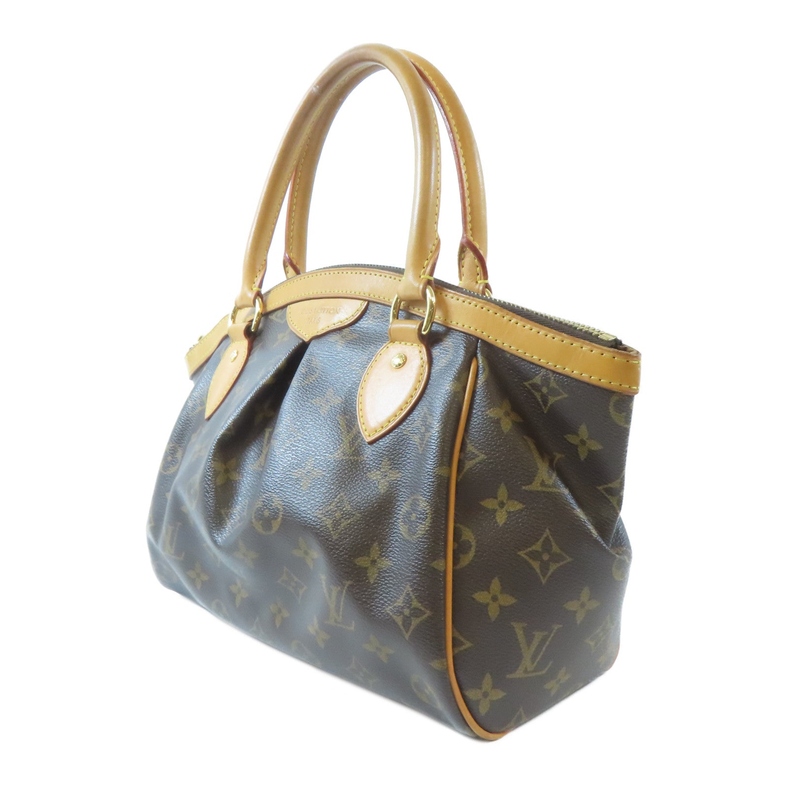 LOUIS VUITTON Monogram Tivoli PM金扣手挽袋啡色