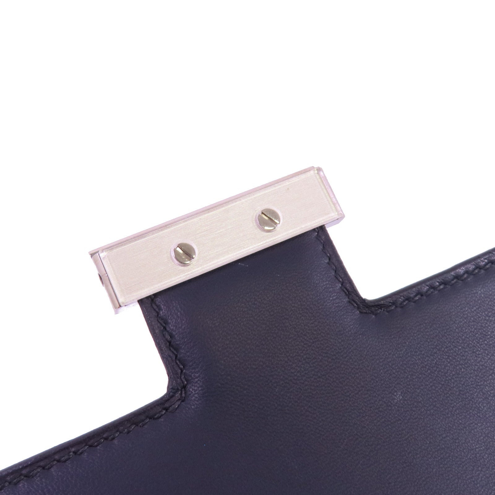 HERMES Epsom皮革Constance 24 Shoulder Bag銀扣肩背袋