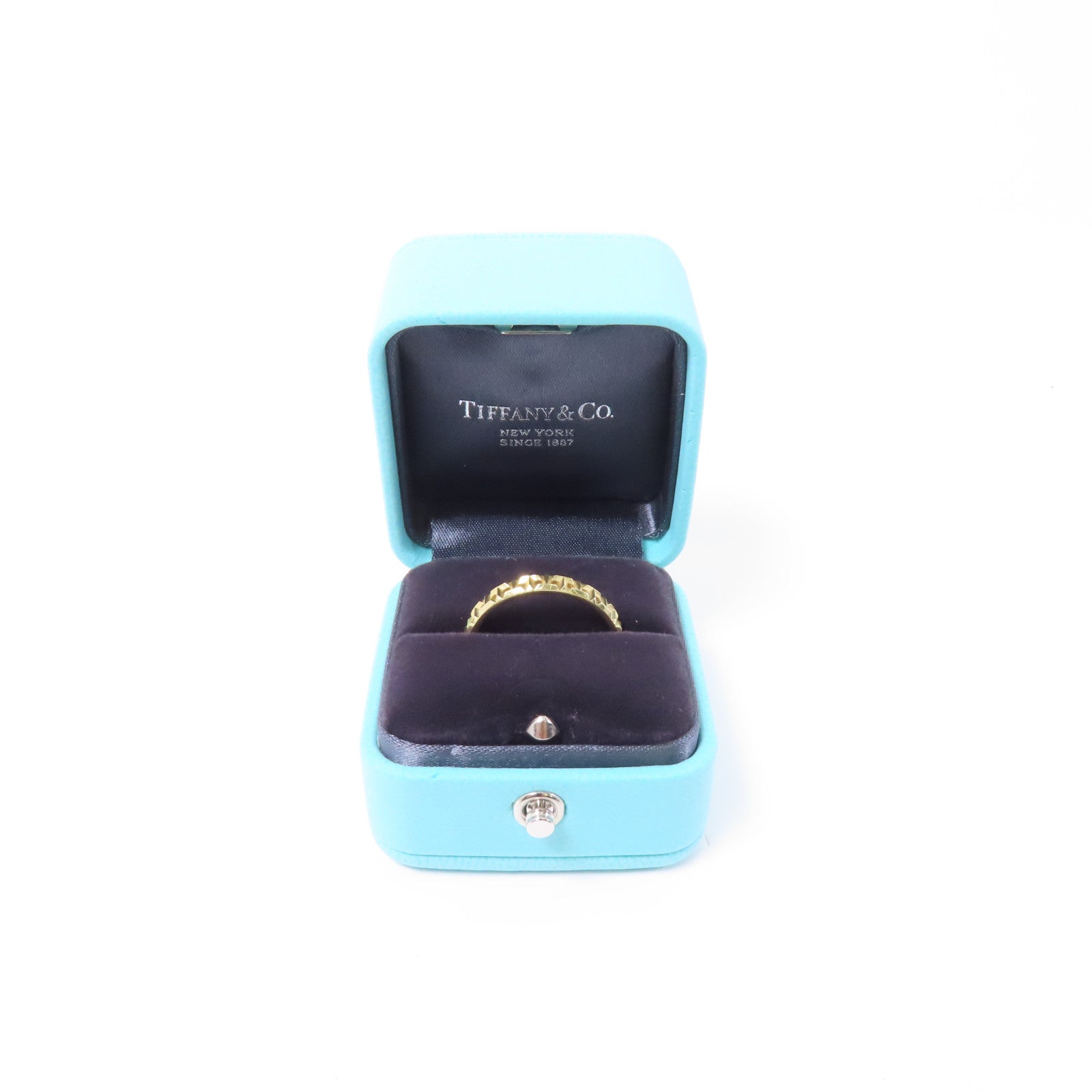 TIFFANY＆CO 18K黄金T True Narrow Ring戒指US#10