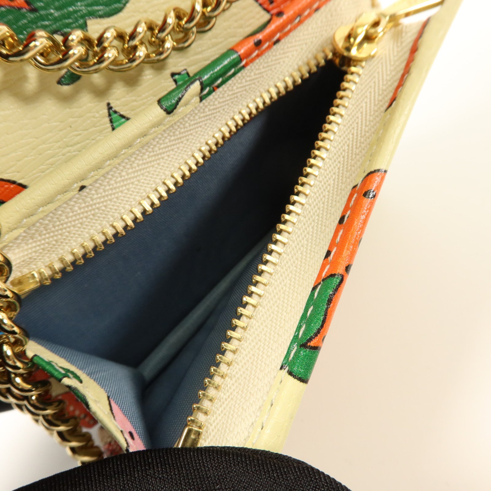GUCCI 牛皮皮革Zumi Card Case Wallet金扣卡片套