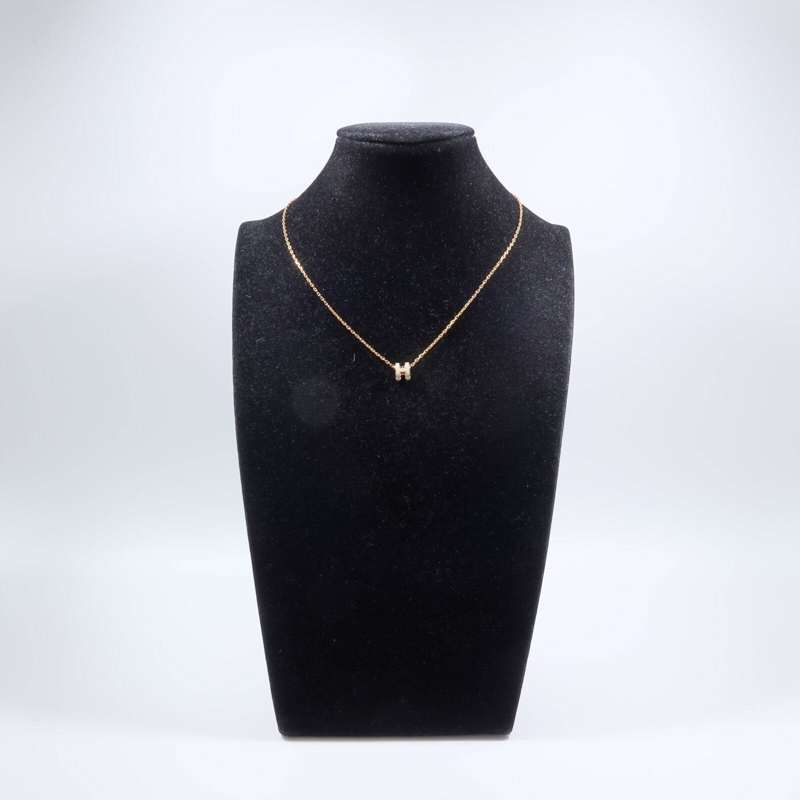 HERMES 金屬Mini Pop H Pendant項鍊Chai