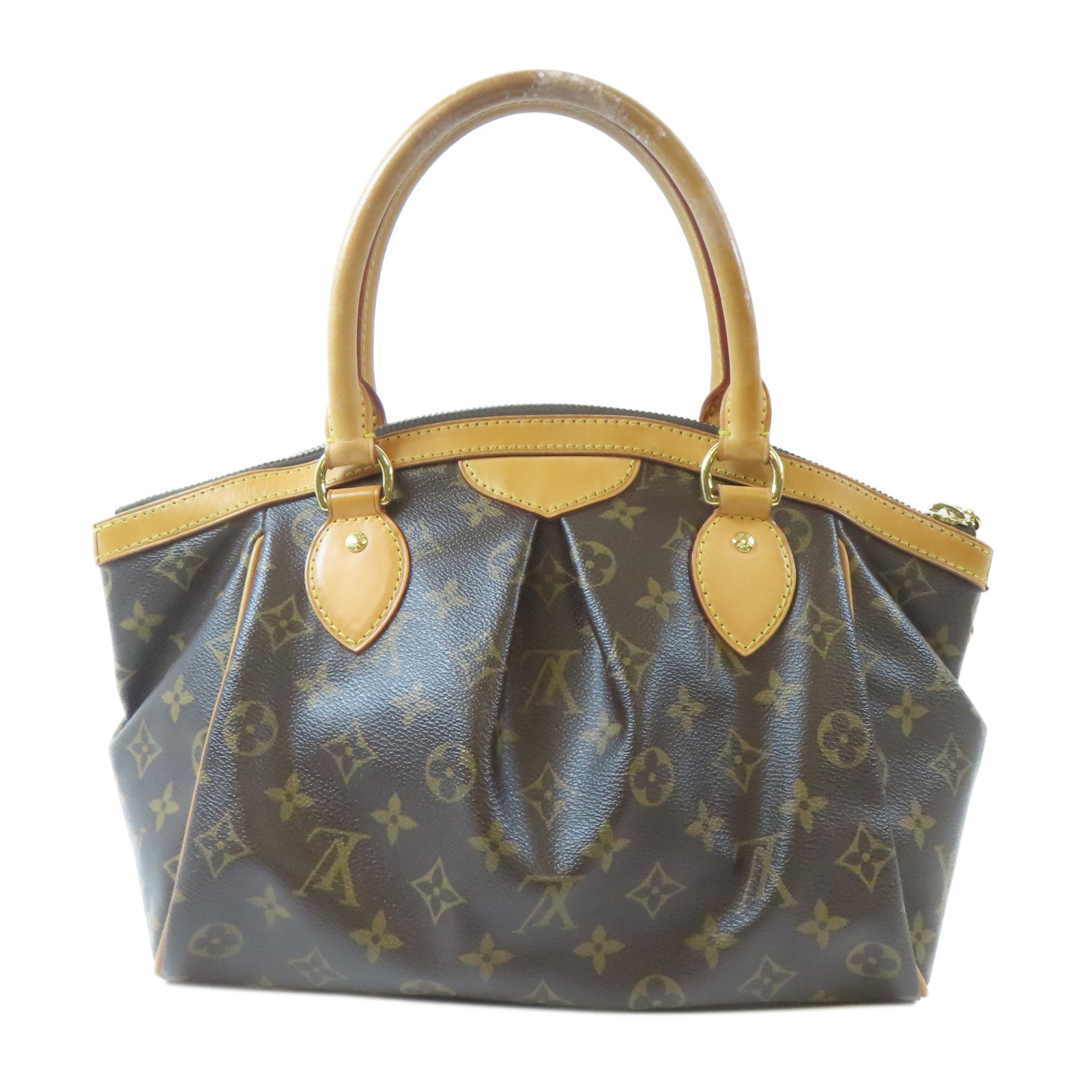 LOUIS VUITTON Monogram Tivoli PM金扣手挽袋啡色