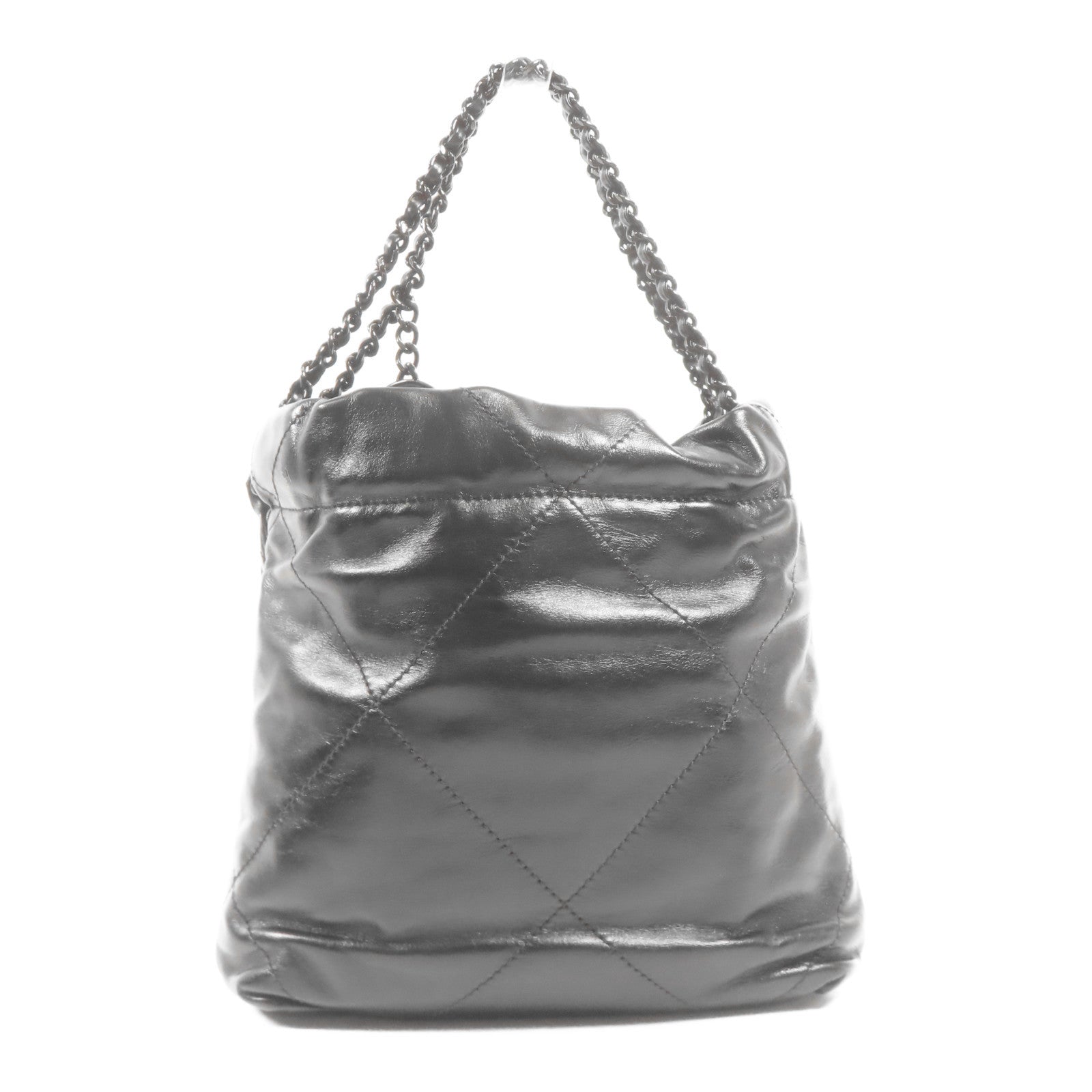 CHANEL 牛皮皮革Mini 22手挽肩背兩用袋