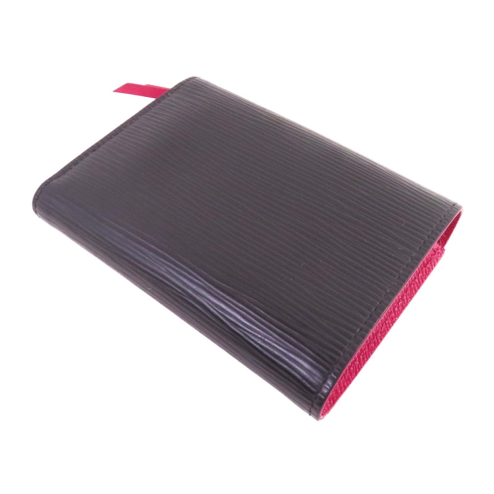 LOUIS VUITTON Epi Leather Victorine Small Wallet銀扣短錢包黑色/粉紅色
