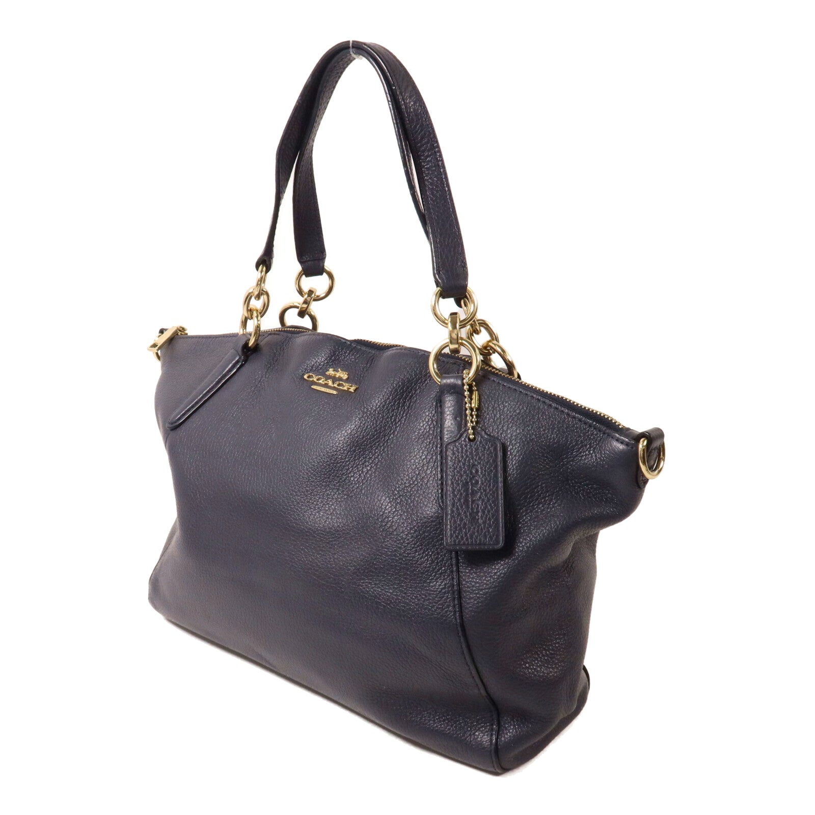 COACH 牛皮皮革2 Way Shoulder手挽肩背兩用袋