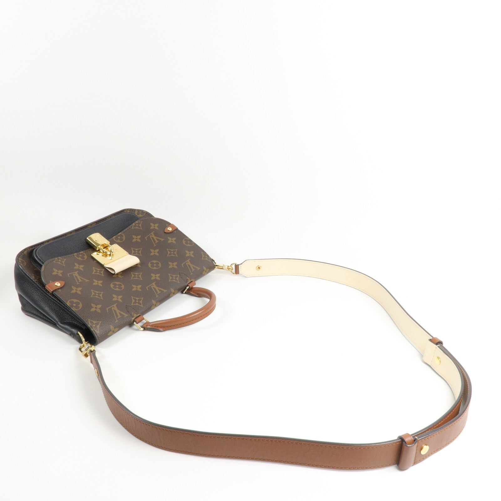 LOUIS VUITTON Monogram/牛皮皮革Vaugirard手挽肩背兩用袋