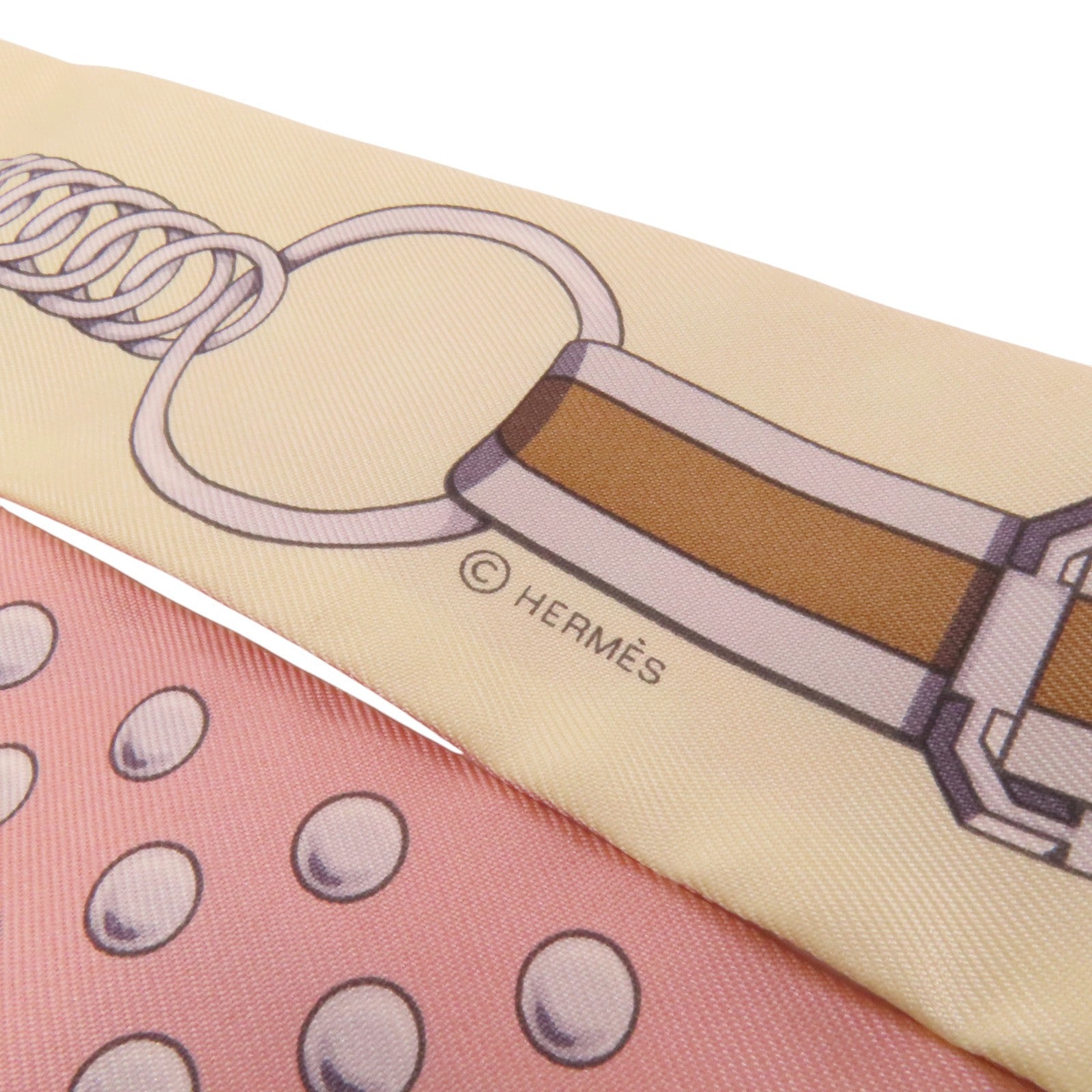 HERMES 絲質Twilly Scarf絲巾