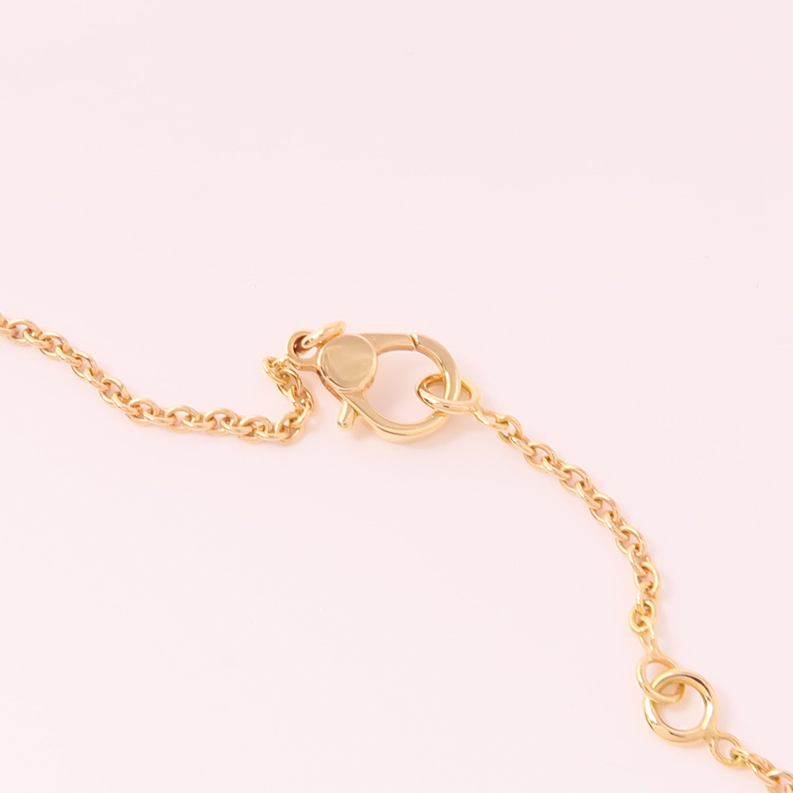 HERMES 18K玫瑰金Finesse Pendant鑽石項鍊