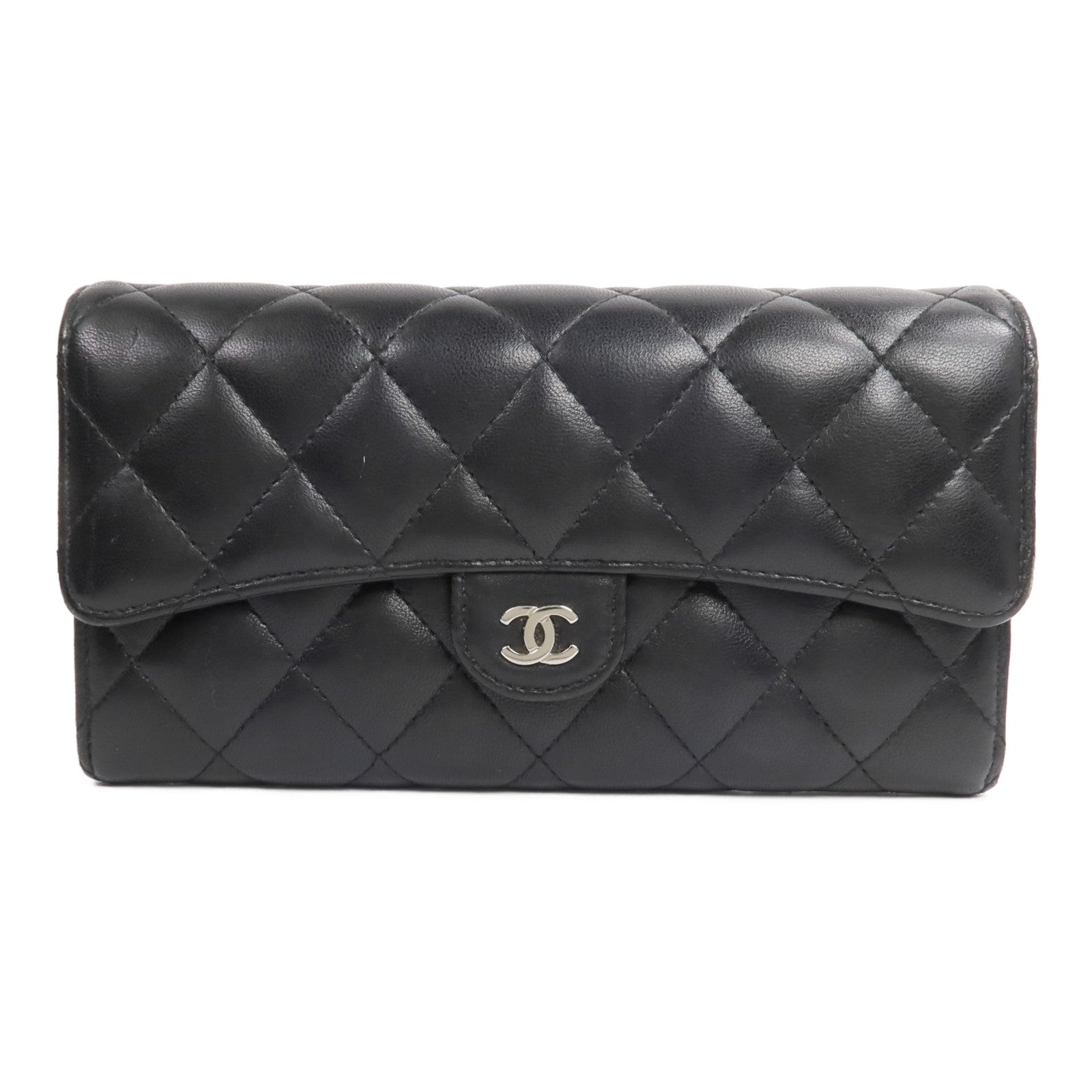 CHANEL 羊皮皮革Classic Long Flap Wallet長錢包