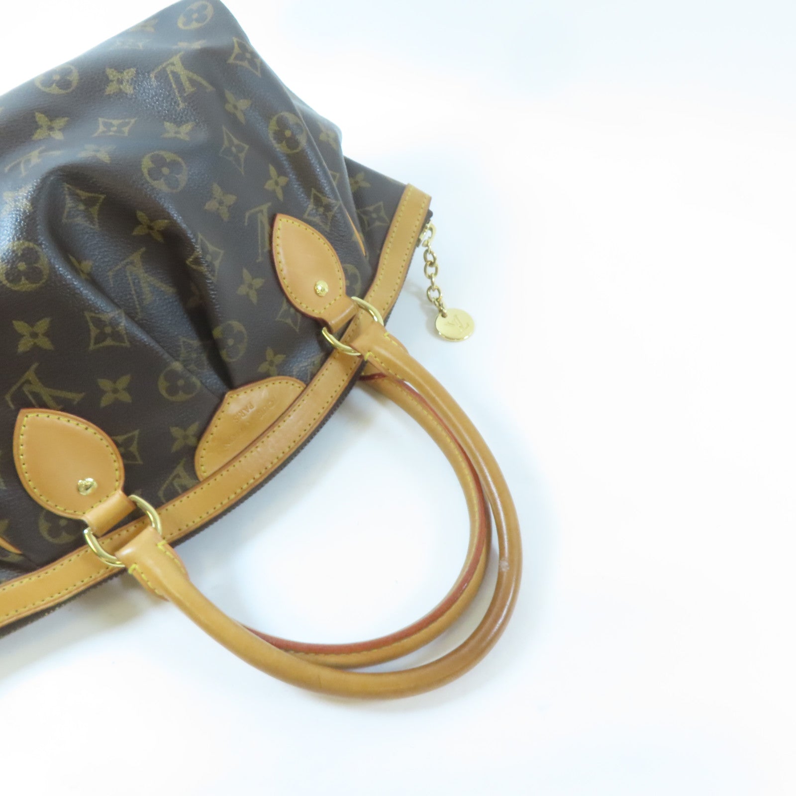 LOUIS VUITTON Monogram Tivoli PM金扣手挽袋啡色