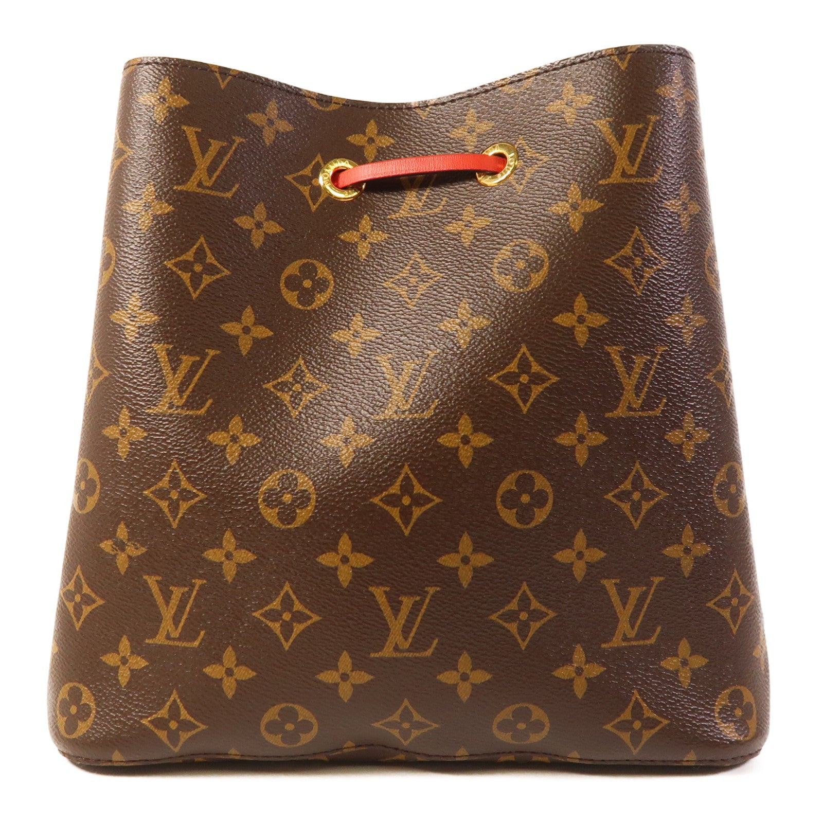 LOUIS VUITTON Monogram Neo Noe Bucket Bag金扣肩背袋Coquelicot