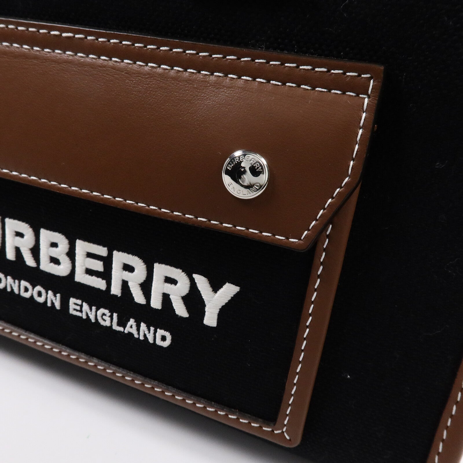 BURBERRY 帆布Mini Freya Tote Bag手挽肩背兩用袋