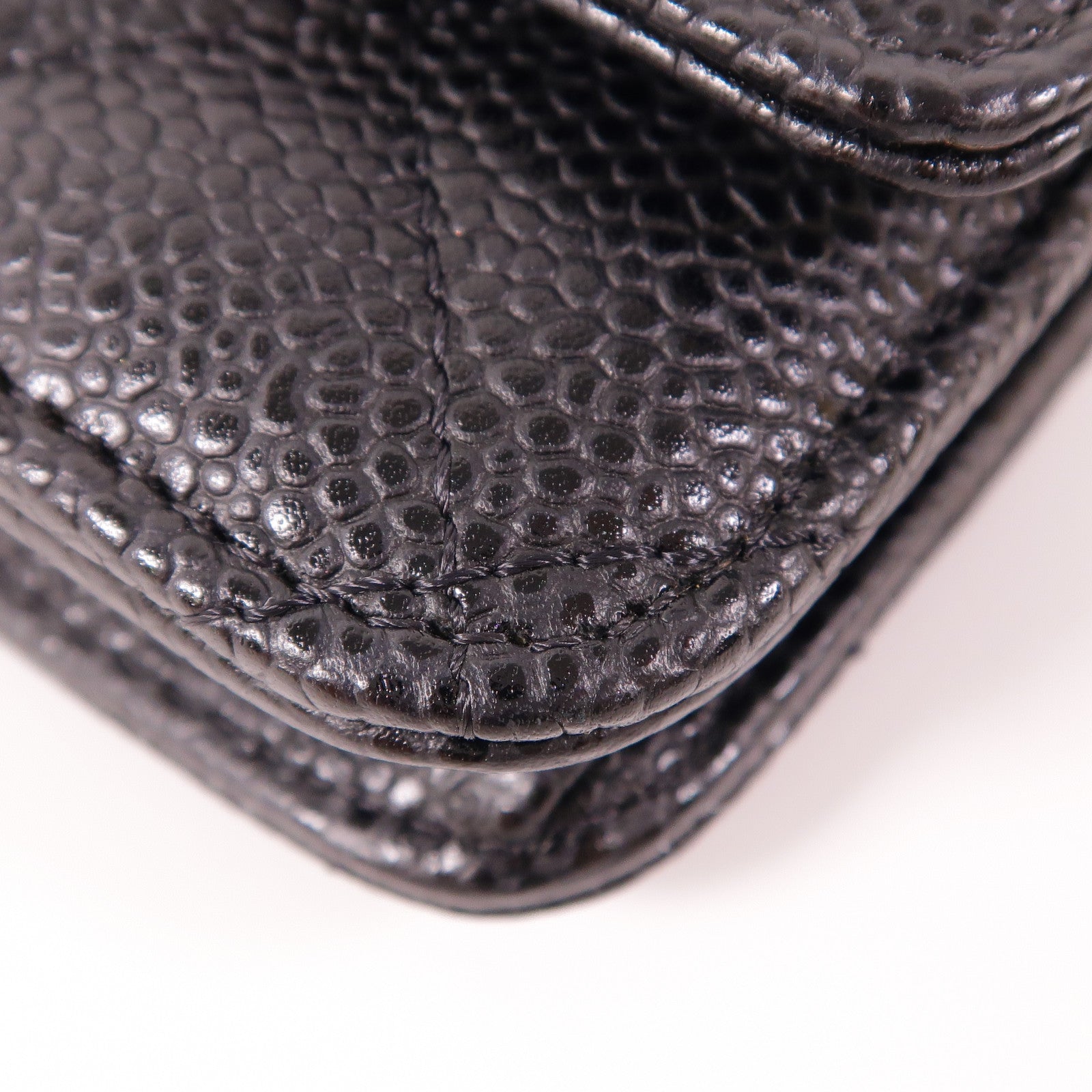 CHANEL 牛皮皮革WOC Wallet On Chain銀扣鏈帶肩背袋