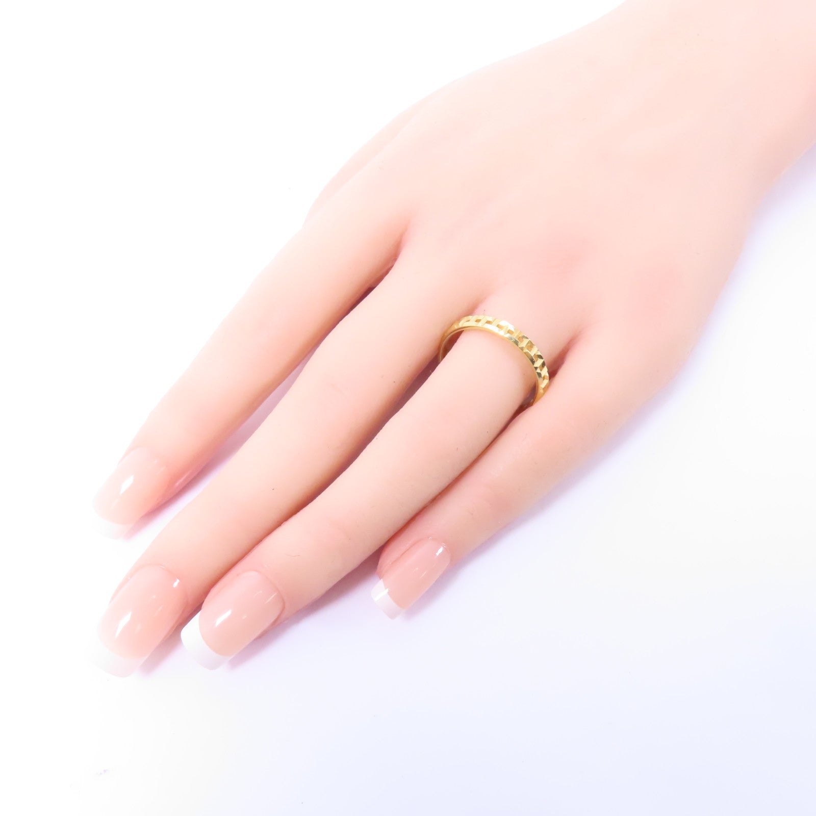 TIFFANY＆CO 18K黄金T True Narrow Ring戒指US#10