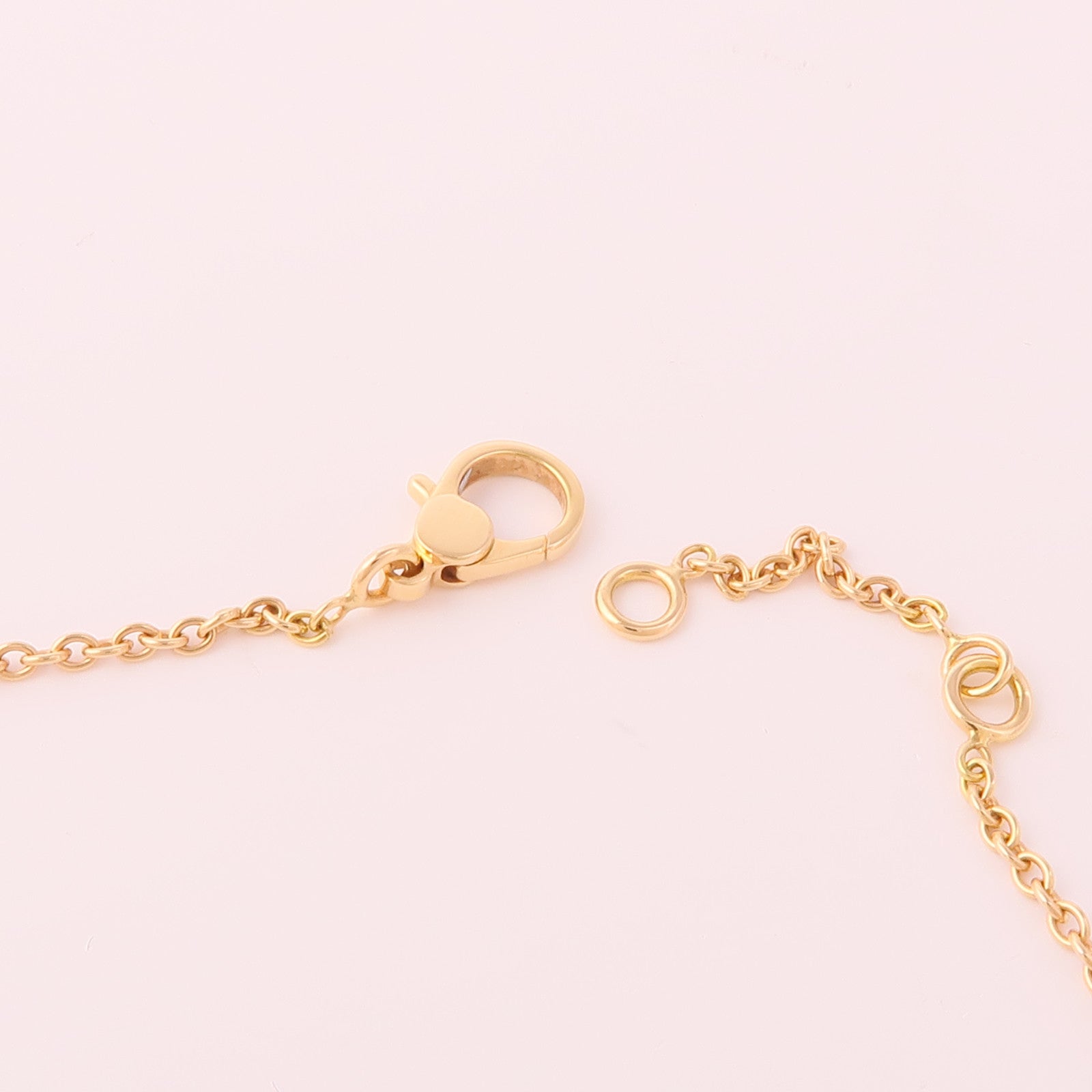 HERMES 18K玫瑰金Finesse Pendant鑽石項鍊
