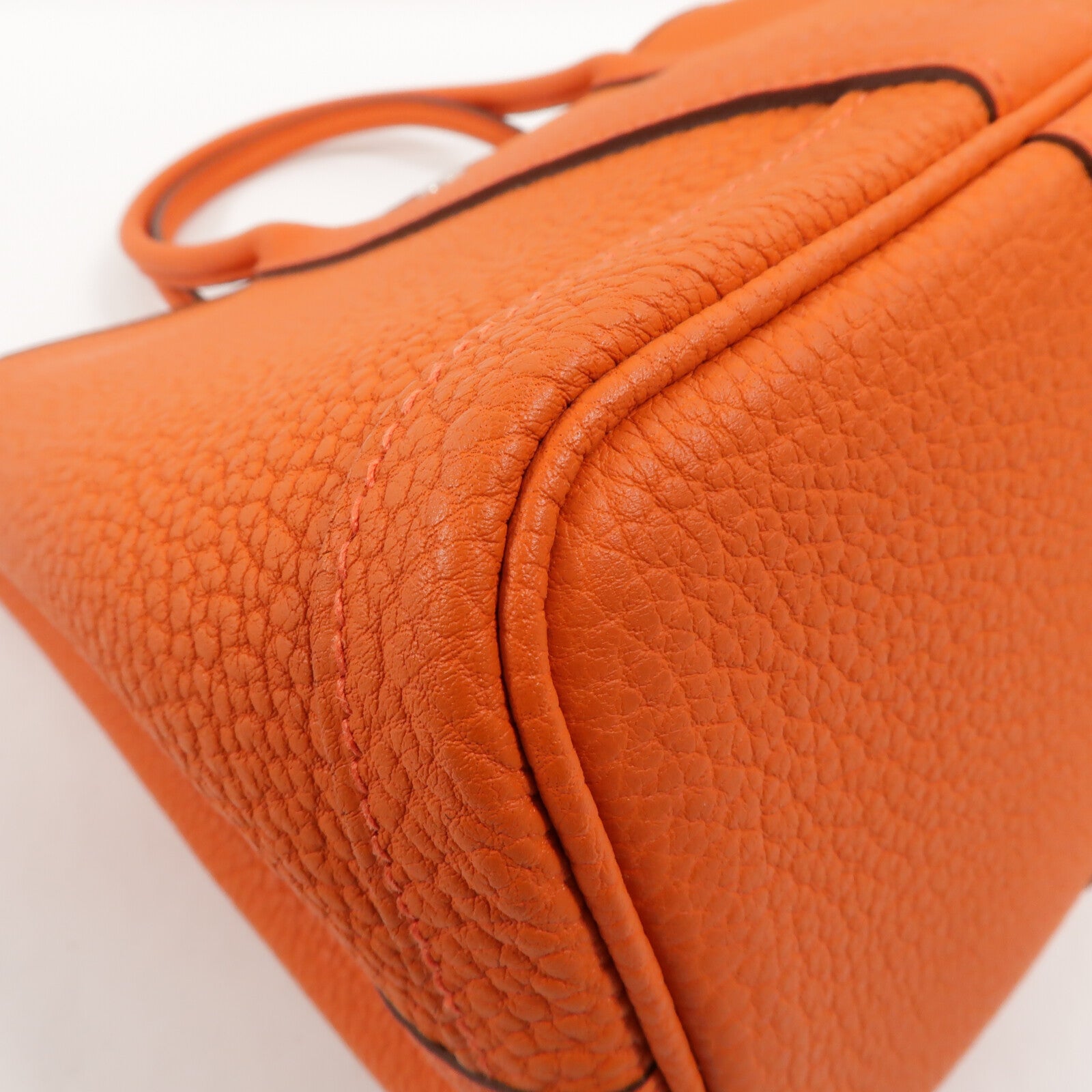 HERMES Negonda皮革Garden Party TPM手挽袋Orange H