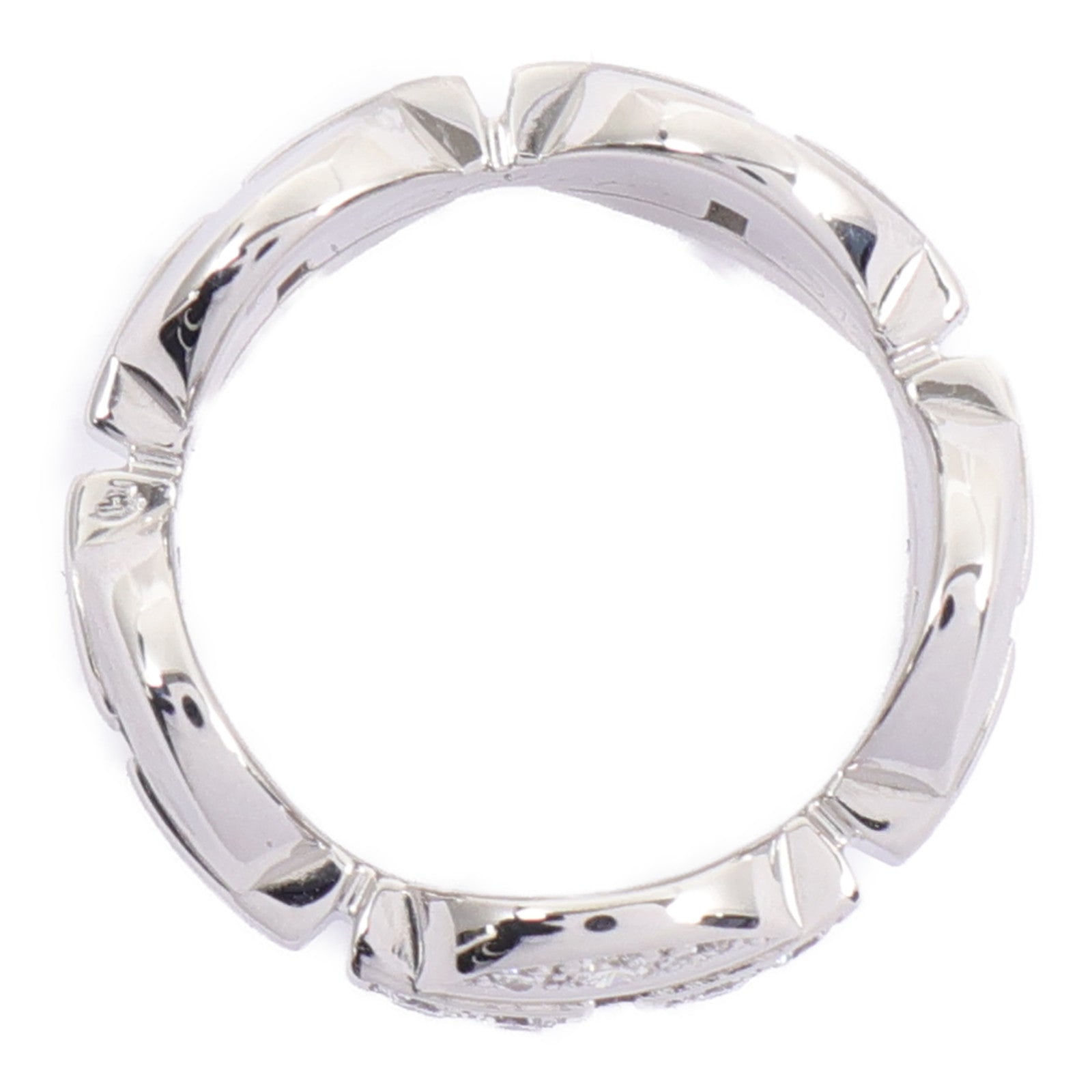 CARTIER 【激減優惠】18K白金Imaria Ring鑽石戒指Cartier#50/US#5.5