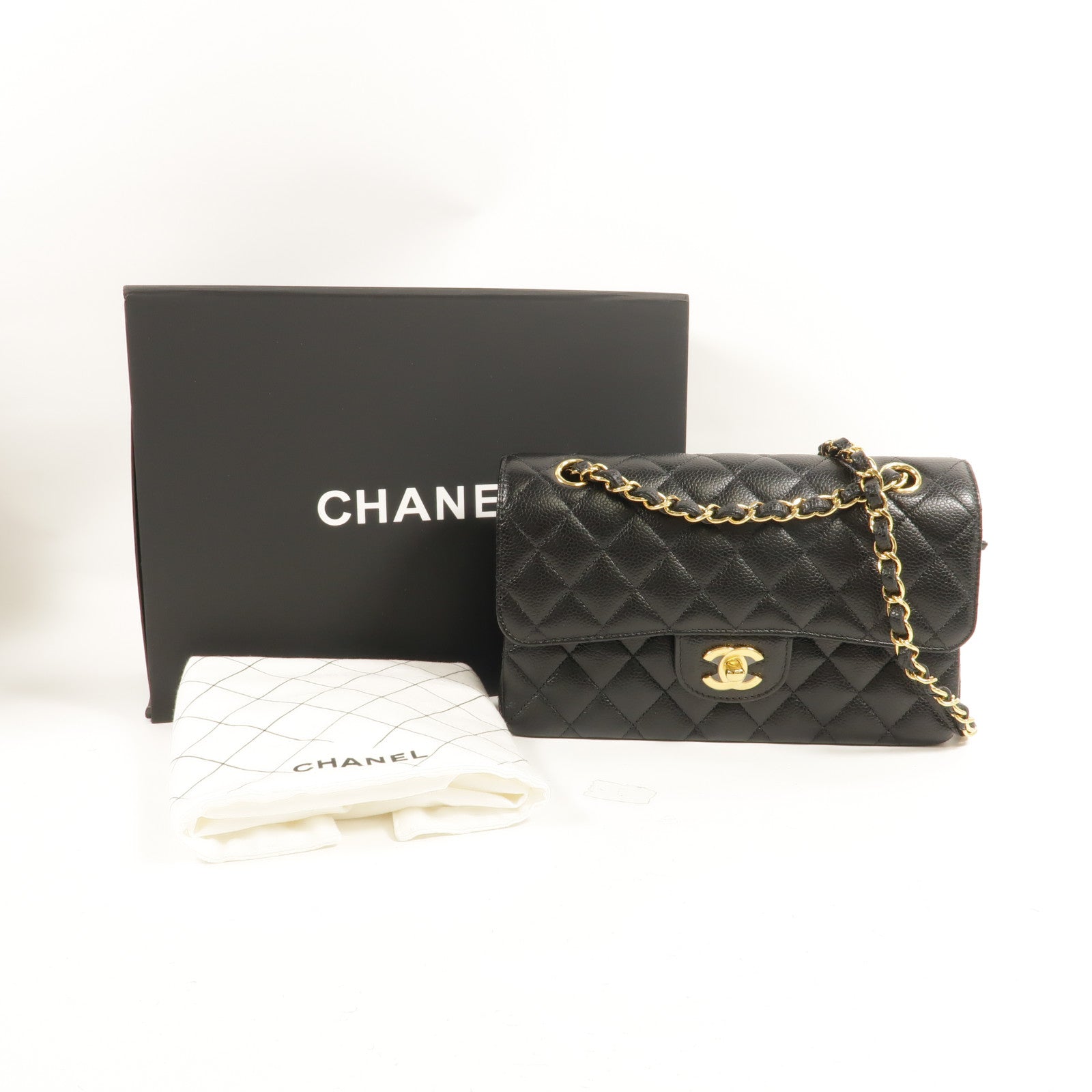 CHANEL 牛皮皮革Classic 23鏈帶肩背袋