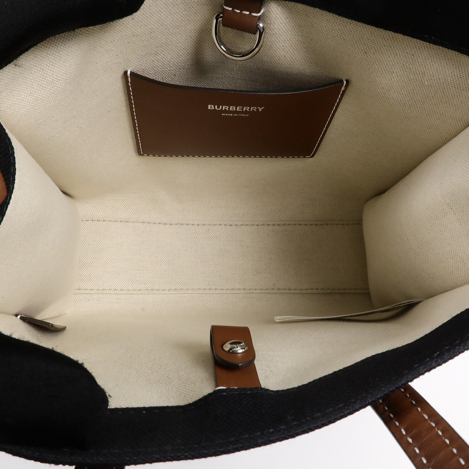 BURBERRY 帆布Mini Freya Tote Bag手挽肩背兩用袋