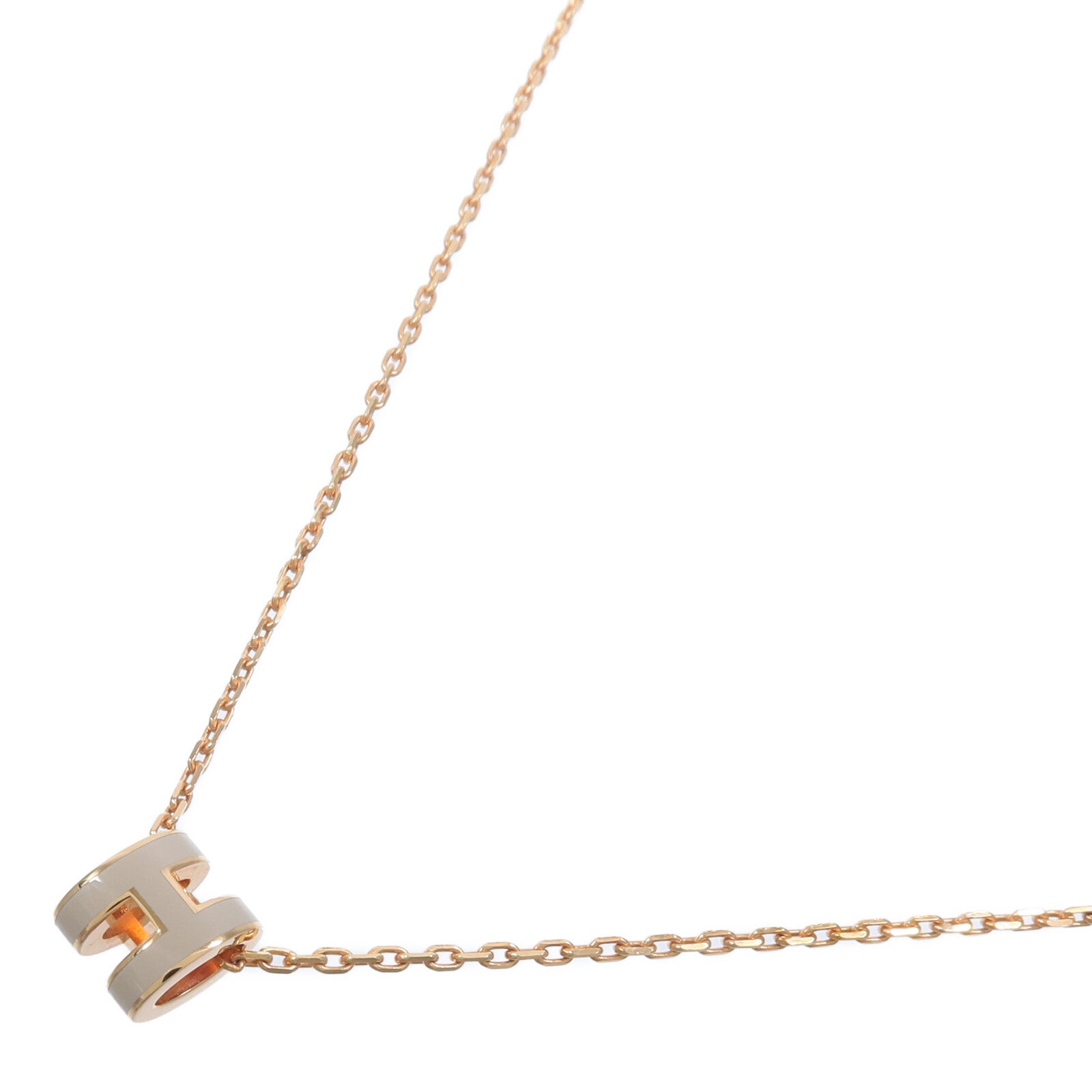 HERMES 金屬Mini Pop H Pendant項鍊Chai