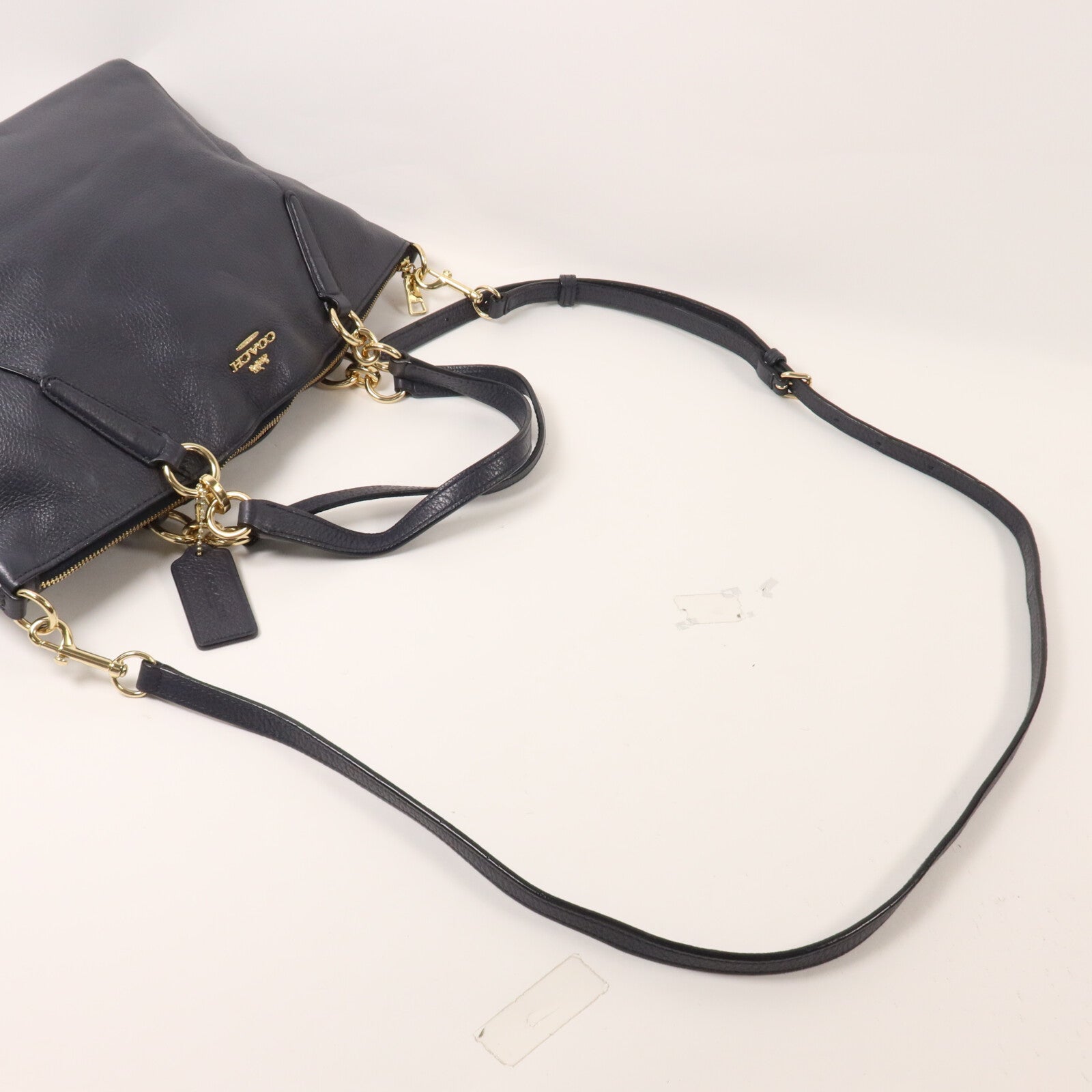 COACH 牛皮皮革2 Way Shoulder手挽肩背兩用袋
