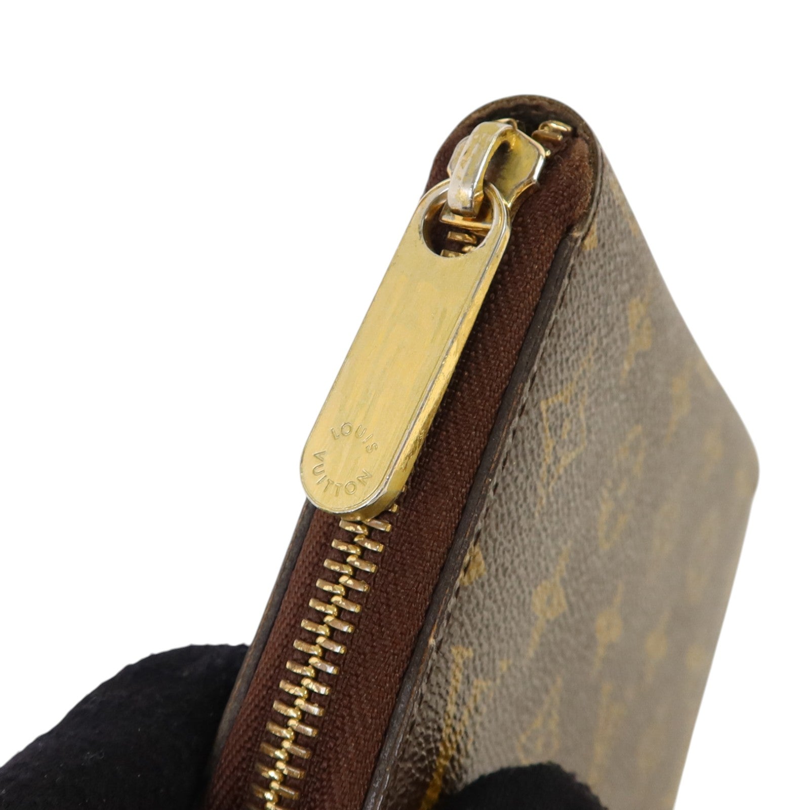 LOUIS VUITTON Monogram Zippy Wallet金扣長錢包