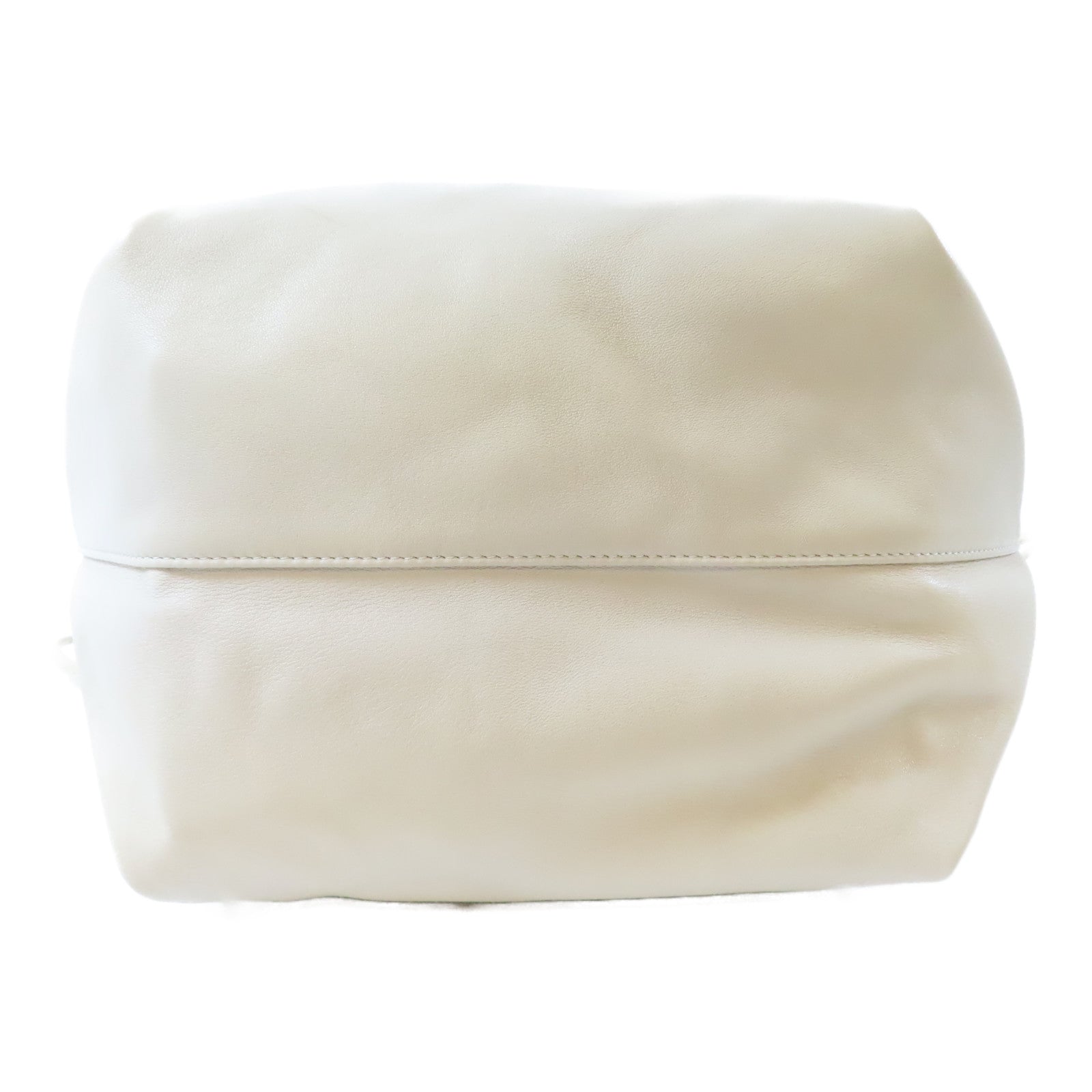 SAINT LAURENT 羊皮皮革Shoulder Bag銀扣肩背袋米色
