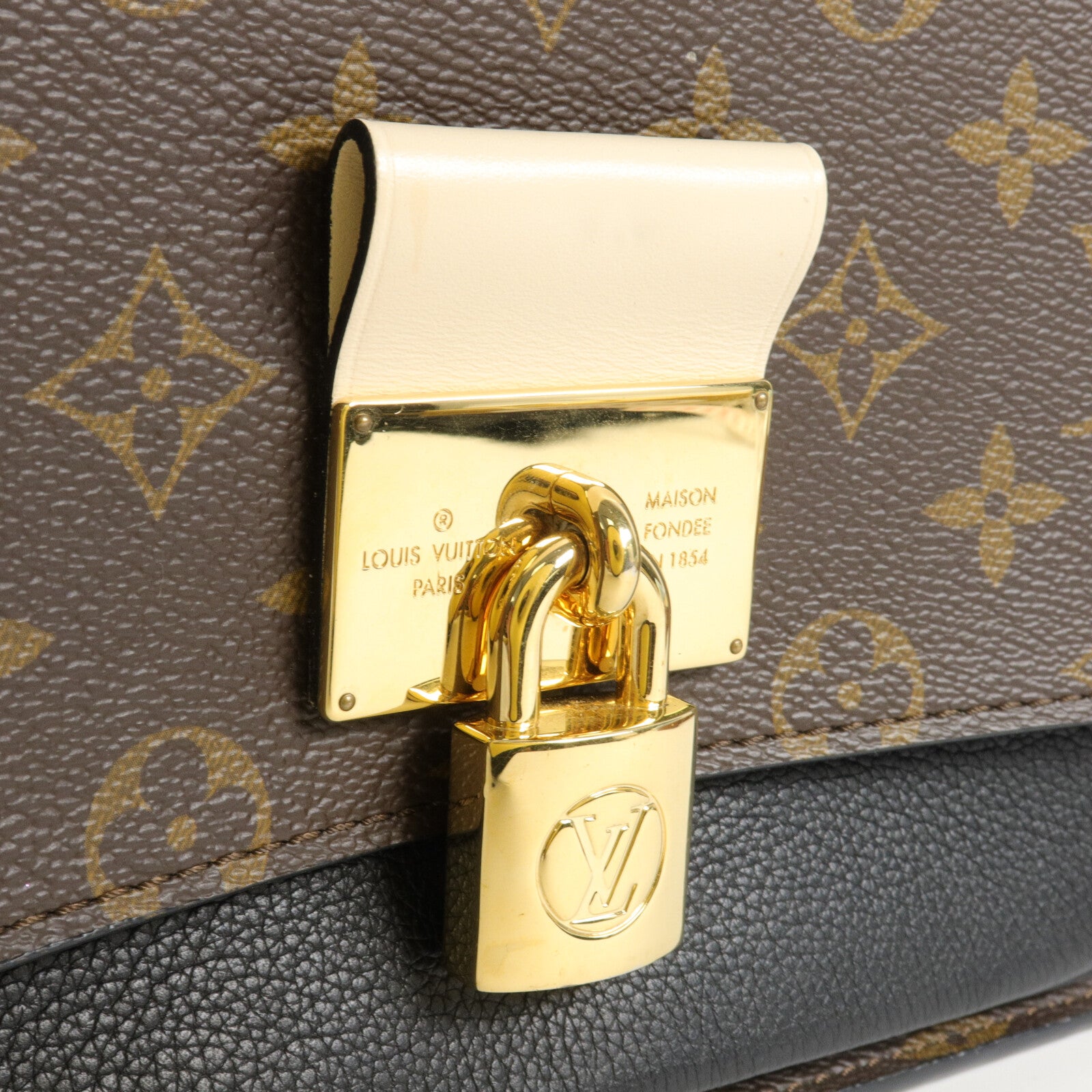 LOUIS VUITTON Monogram/牛皮皮革Vaugirard手挽肩背兩用袋