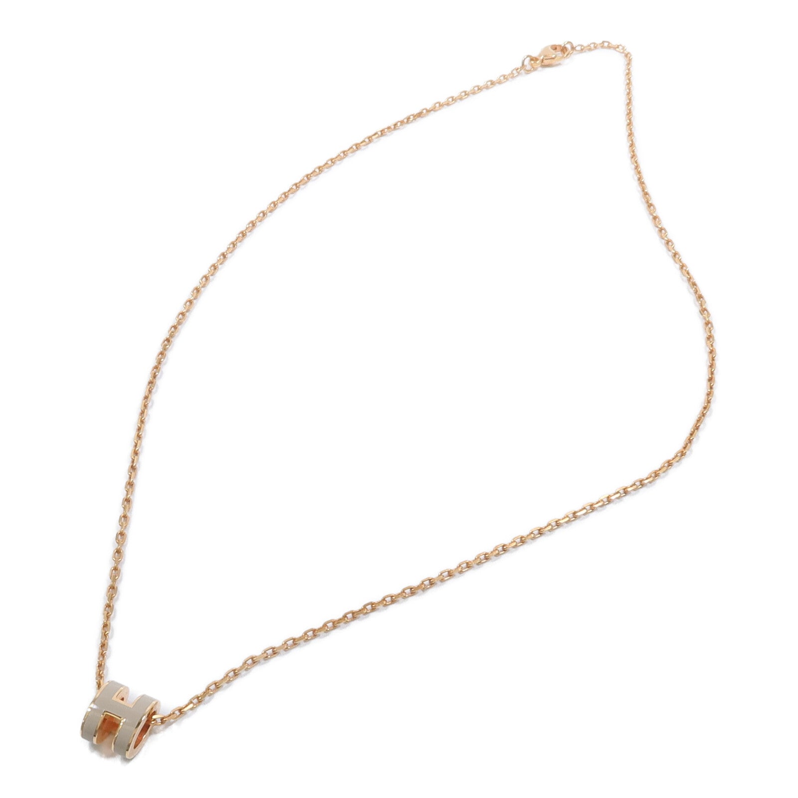 HERMES 金屬Mini Pop H Pendant項鍊Chai