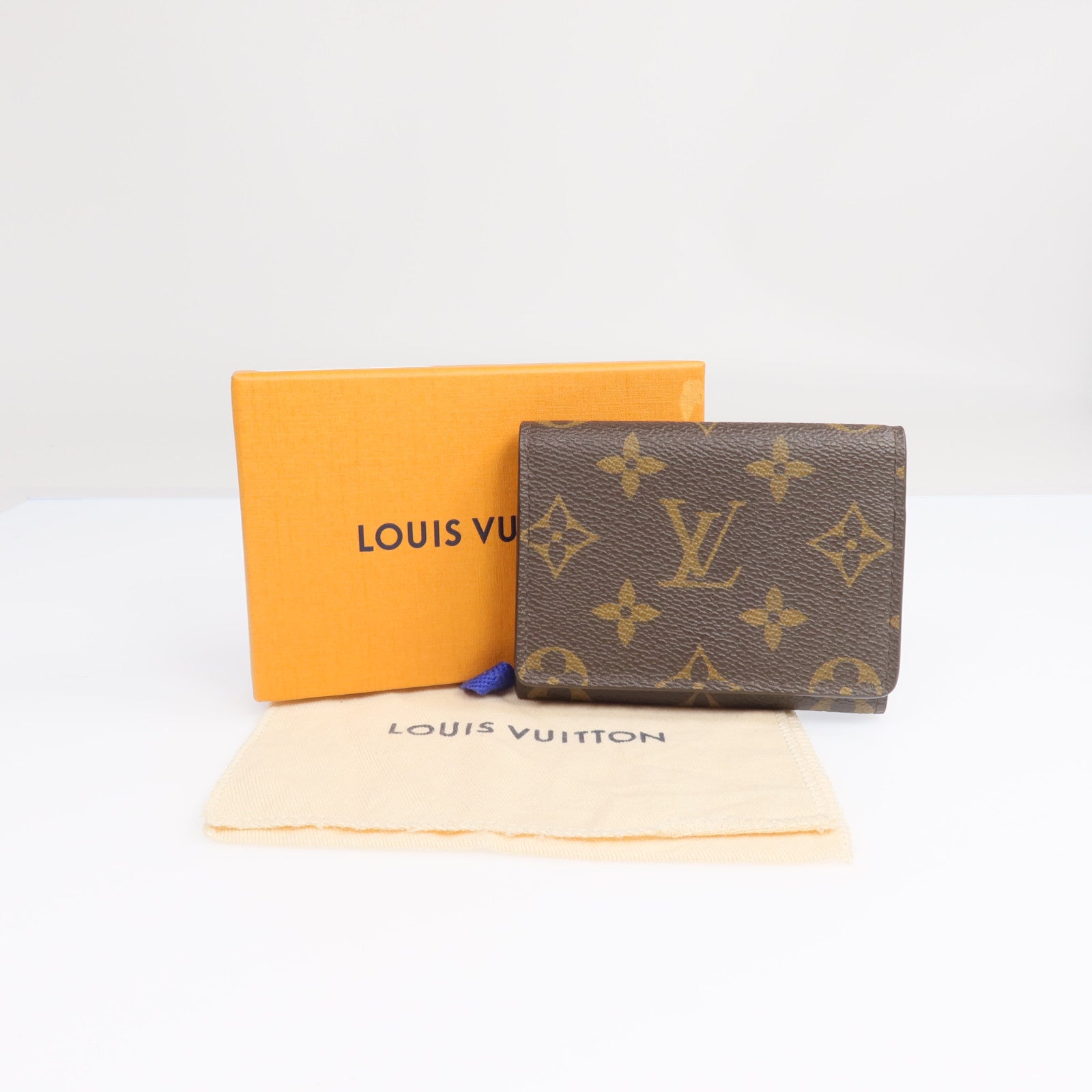 LOUIS VUITTON Monogram Enveloppe Carte De Visite金扣Card Case