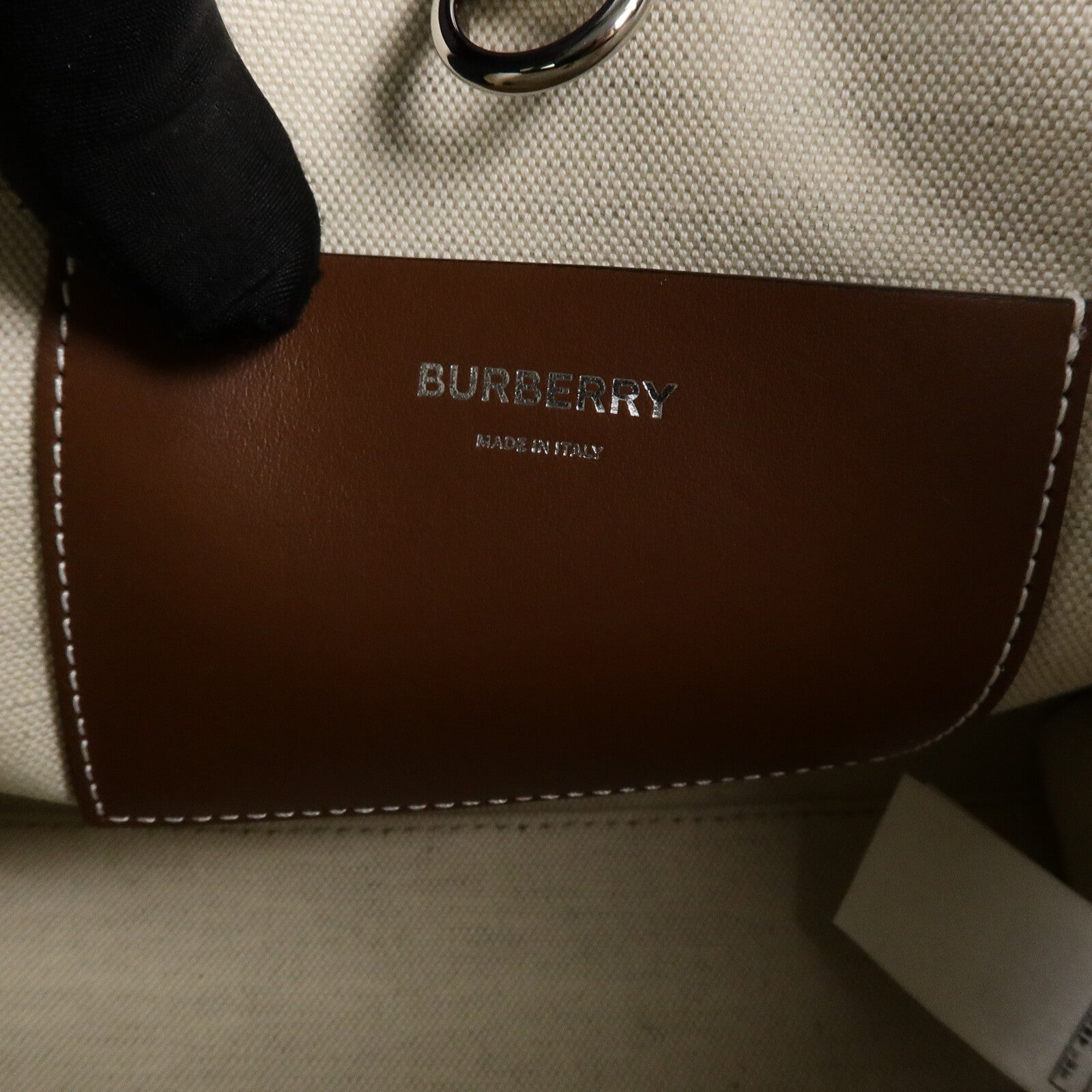 BURBERRY 帆布Mini Freya Tote Bag手挽肩背兩用袋