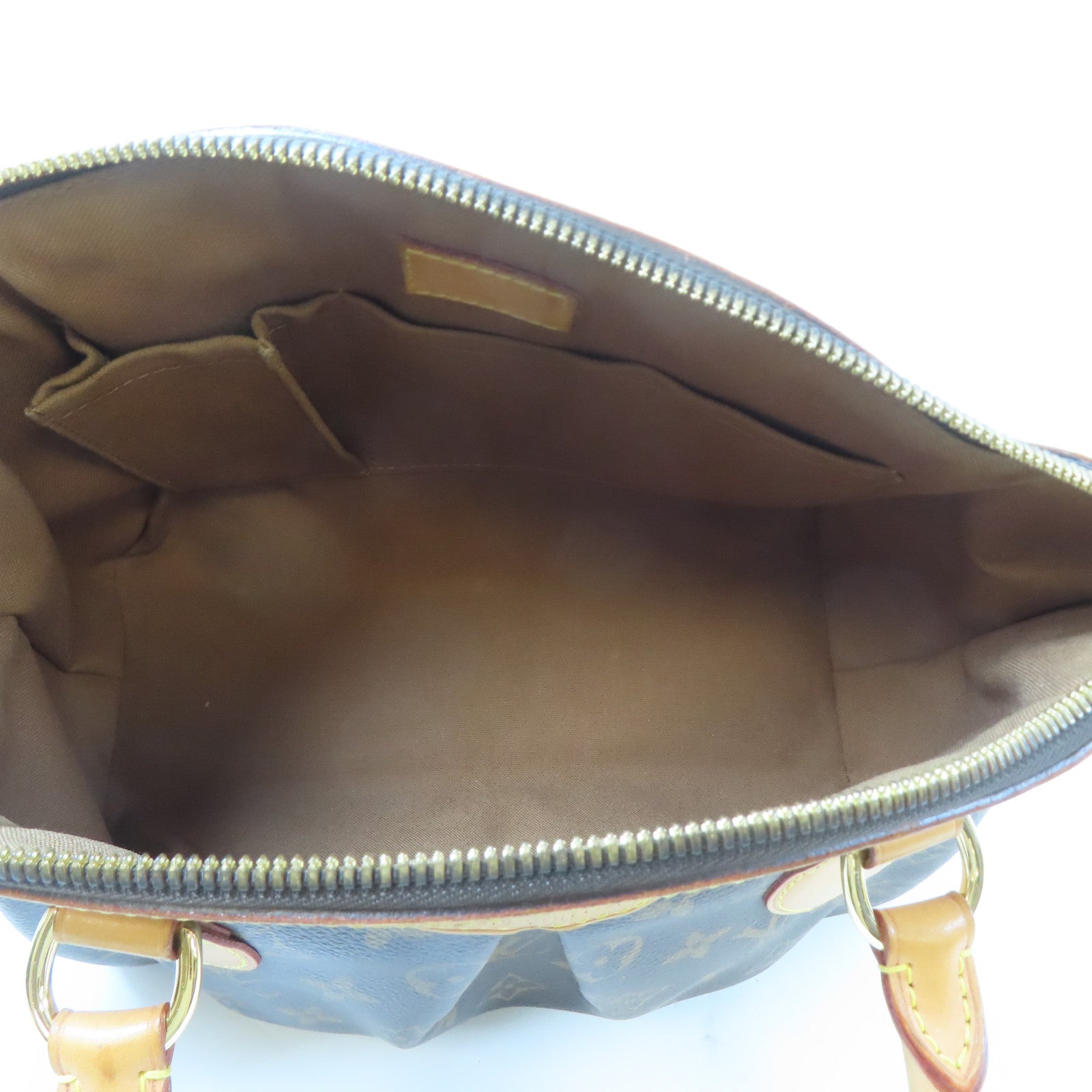 LOUIS VUITTON Monogram Tivoli PM金扣手挽袋啡色
